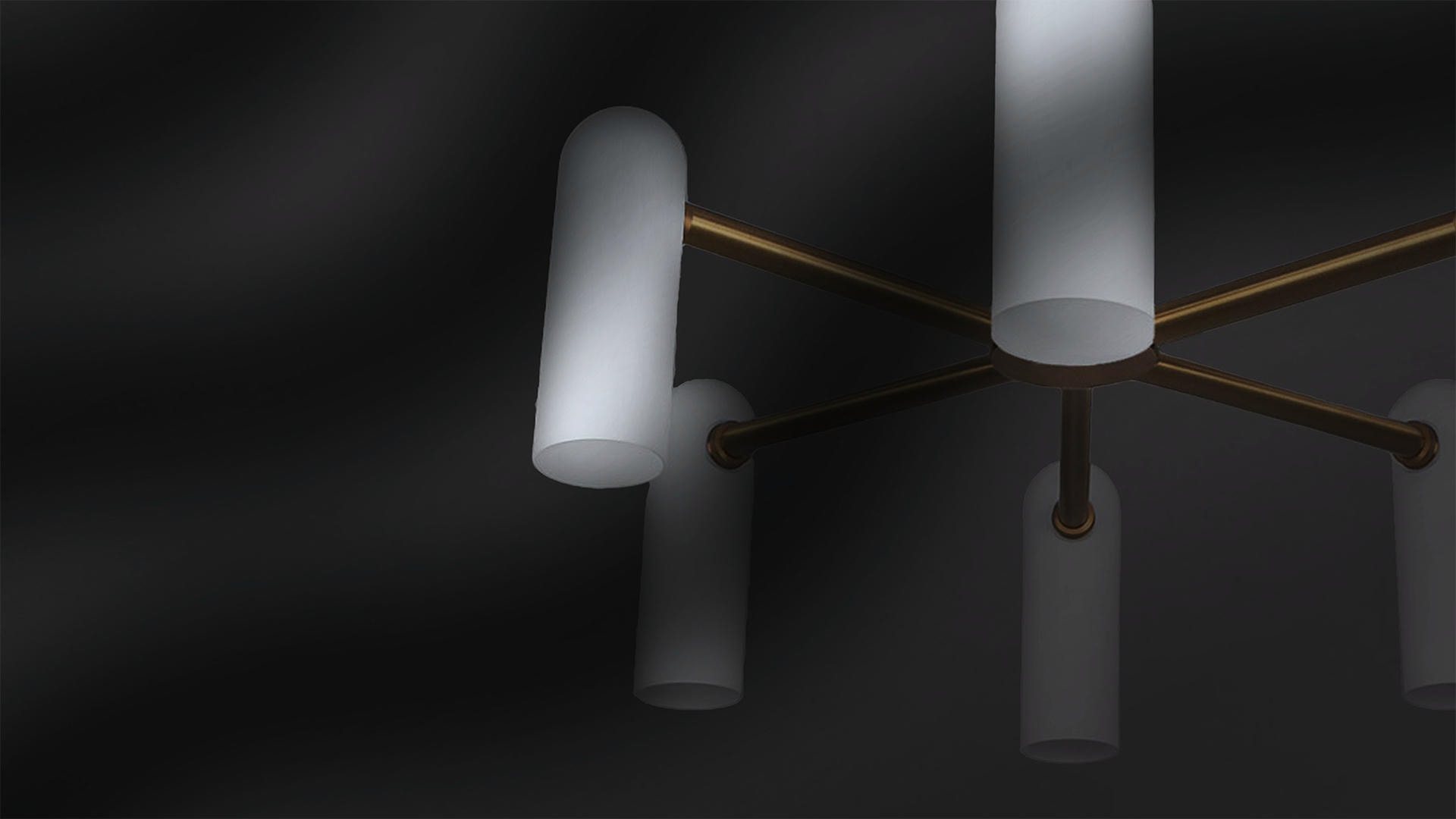 Odyssey Round SM Brass Chandelier by Schwung 4