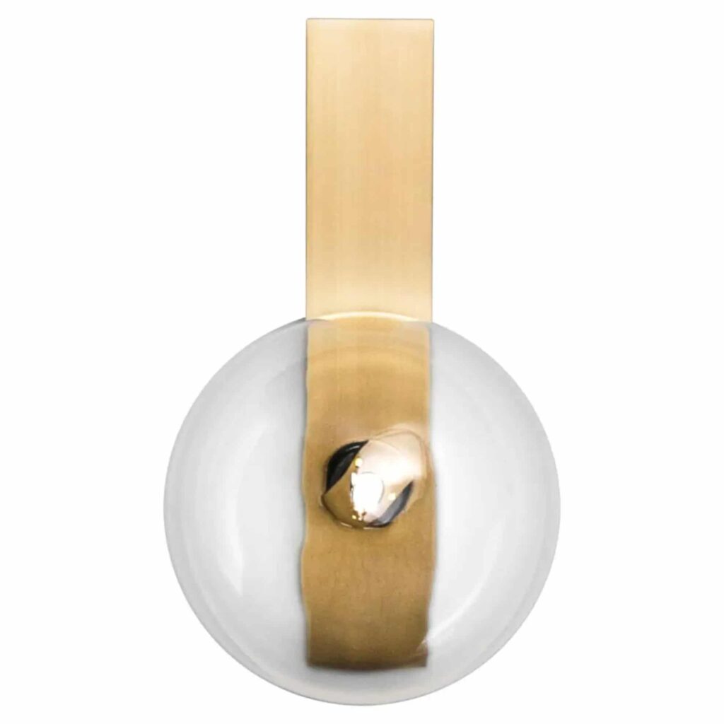 Oslo Brass Wall Sconce by Schwung 10