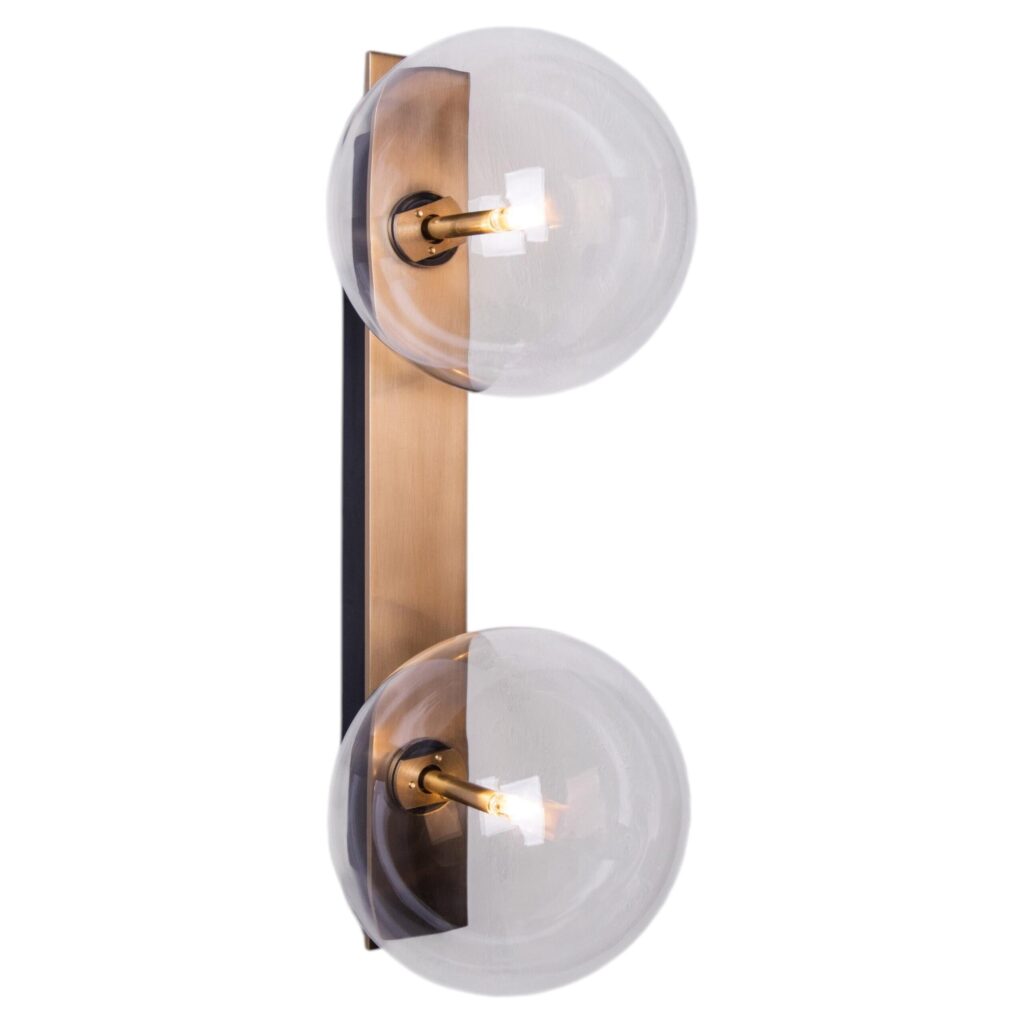 Oslo Dual Brass Wall Sconce by Schwung 1