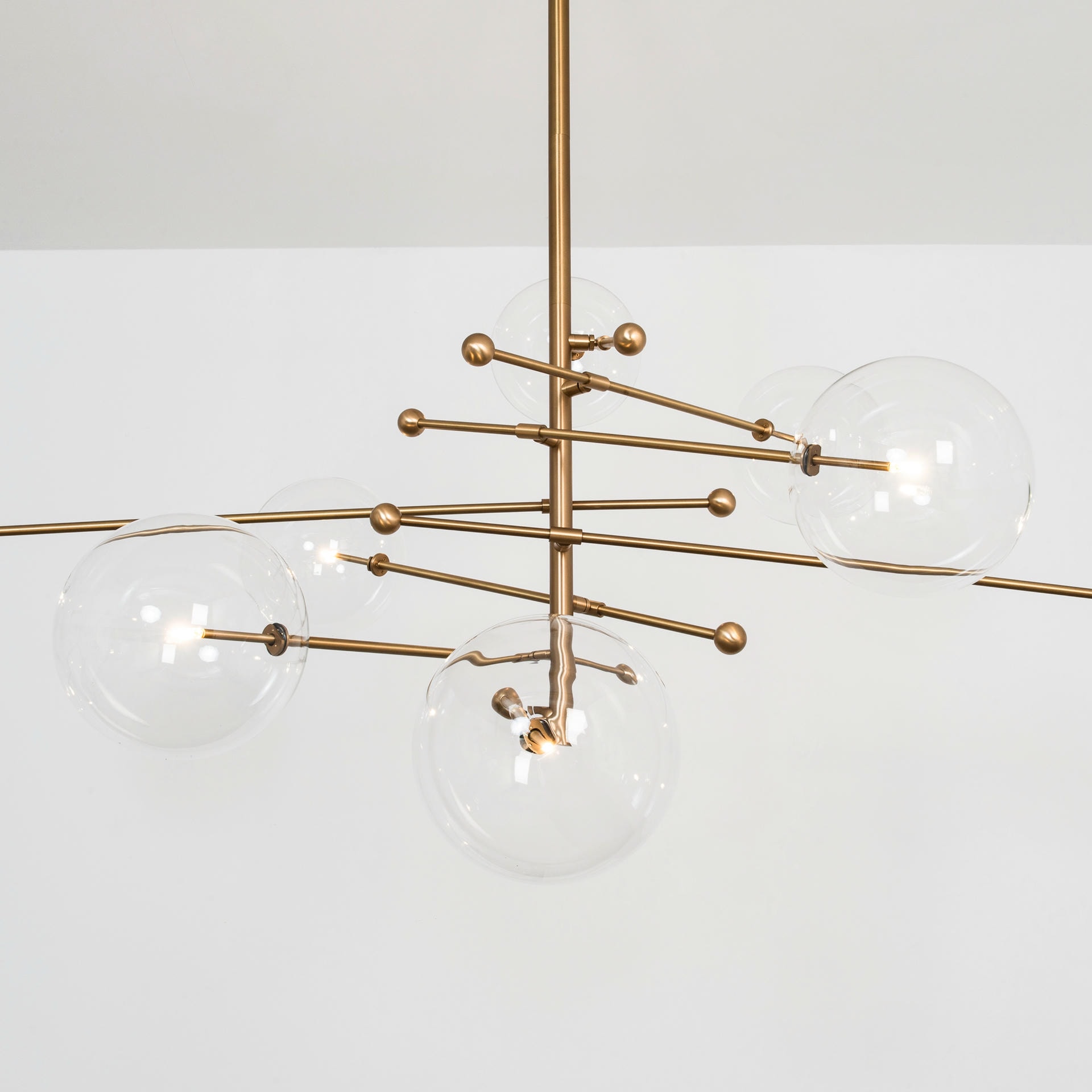 RD15 12 Arms Polished Nickel Chandelier by Schwung 10