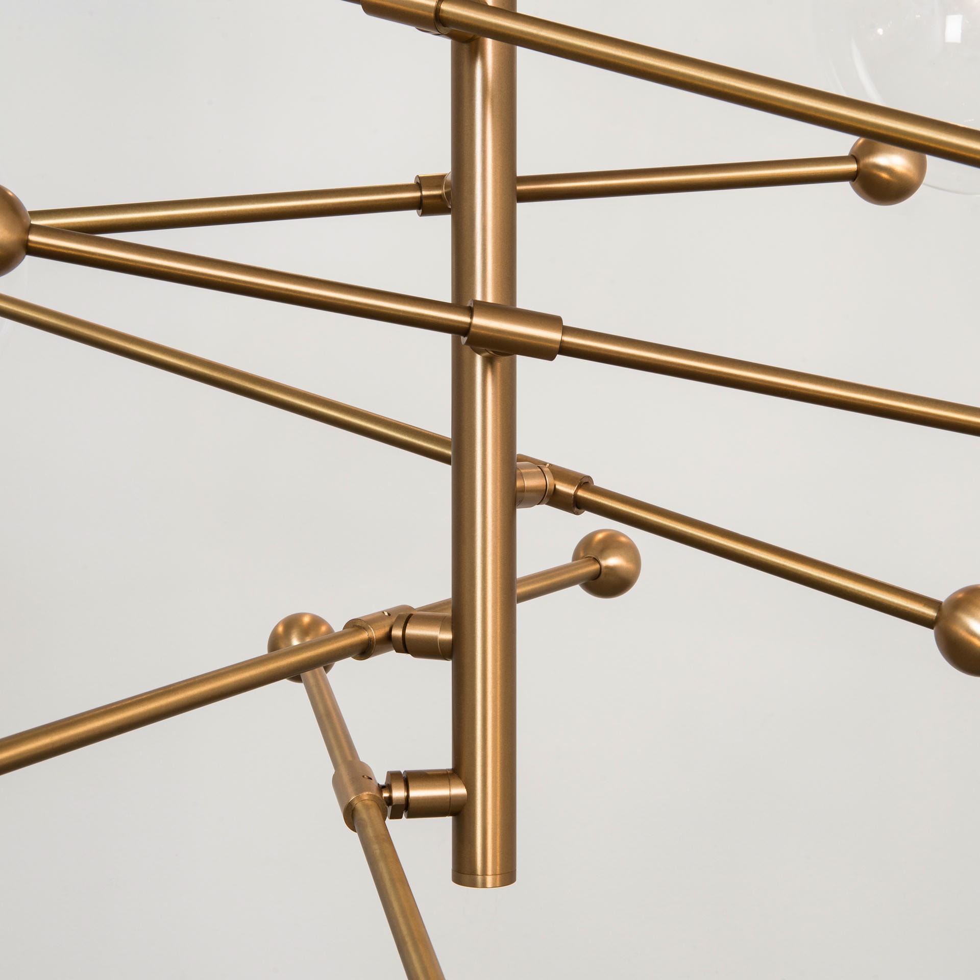RD15 12 Arms Polished Nickel Chandelier by Schwung 12