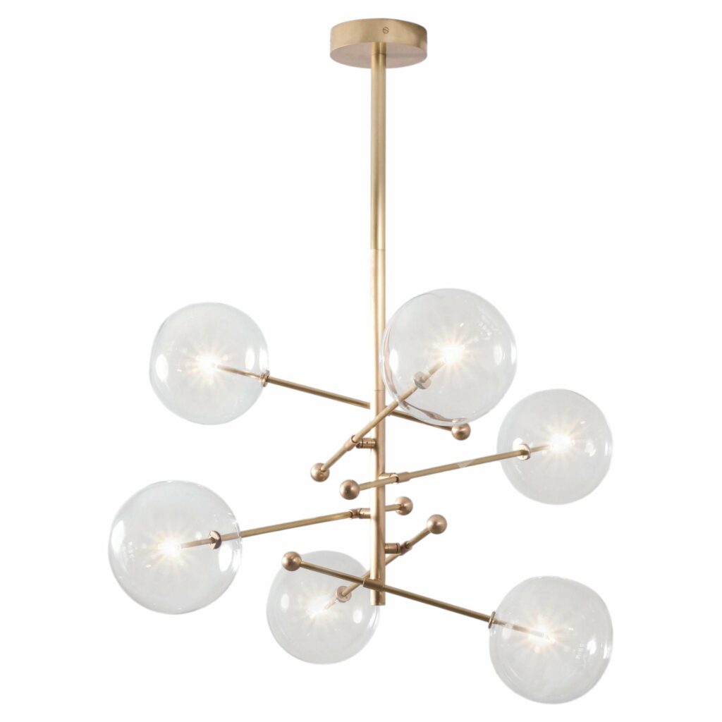 RD15 6 Arms Chandelier by Schwung 1