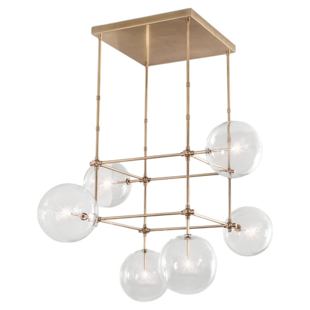Soap 6 DT Brass Chandelier by Schwung 1