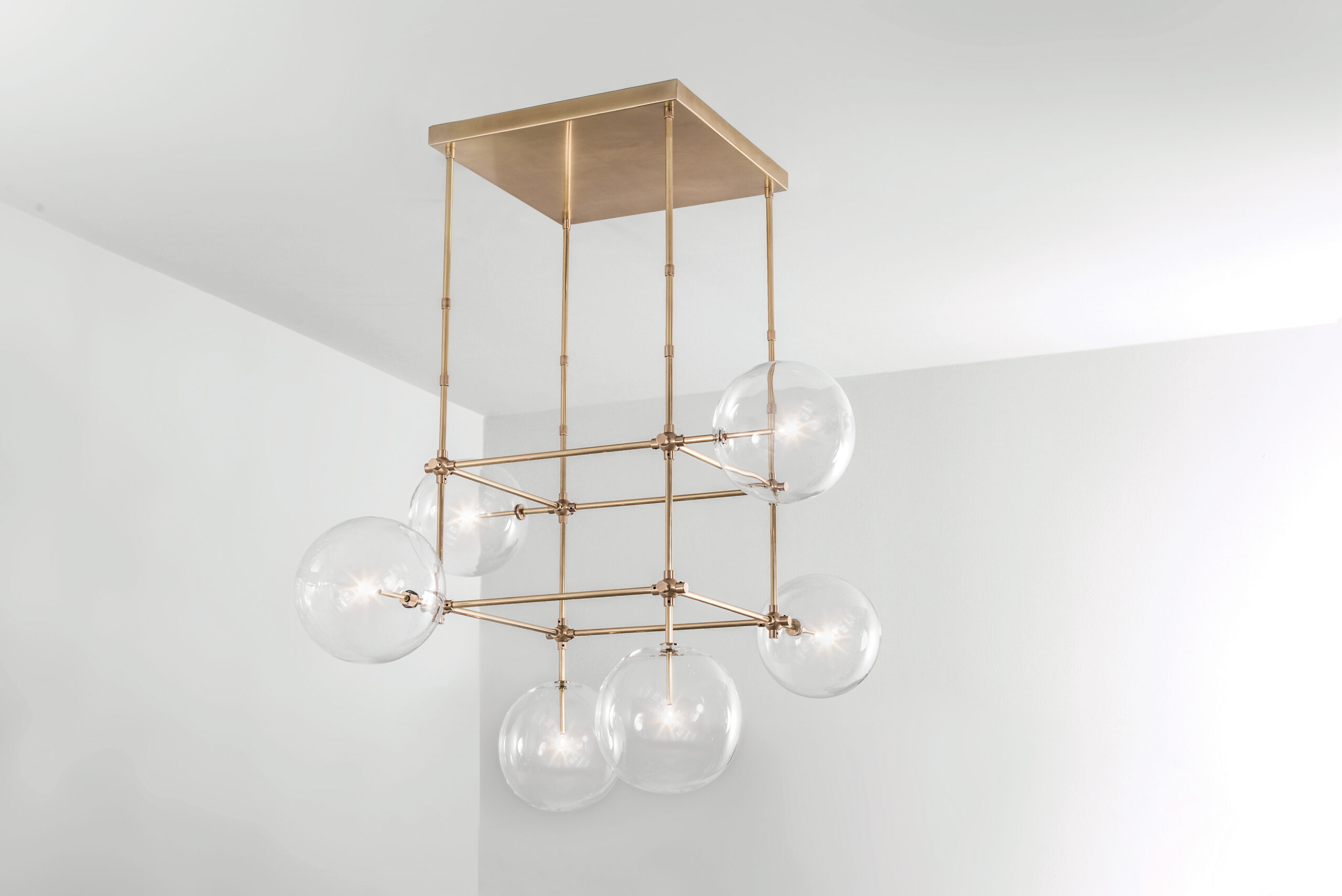 Soap 6 DT Brass Chandelier by Schwung 2