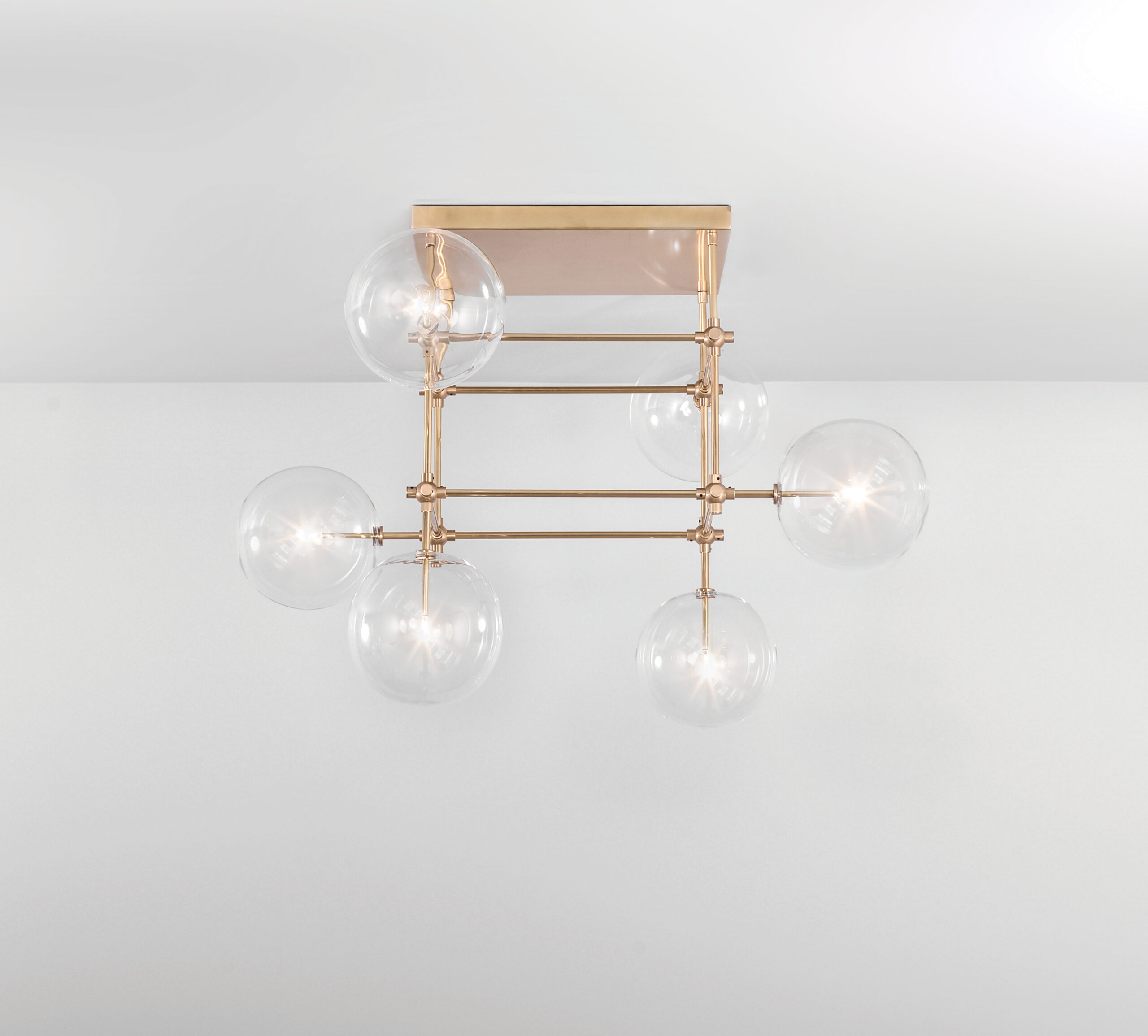 Soap 6 DT Brass Chandelier by Schwung 3