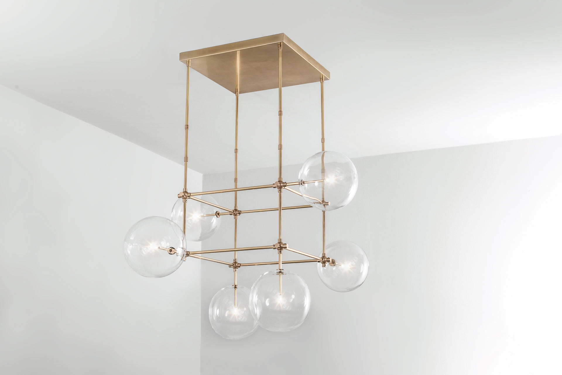 Soap 6 Dt Brass Chandelier by Schwung 2
