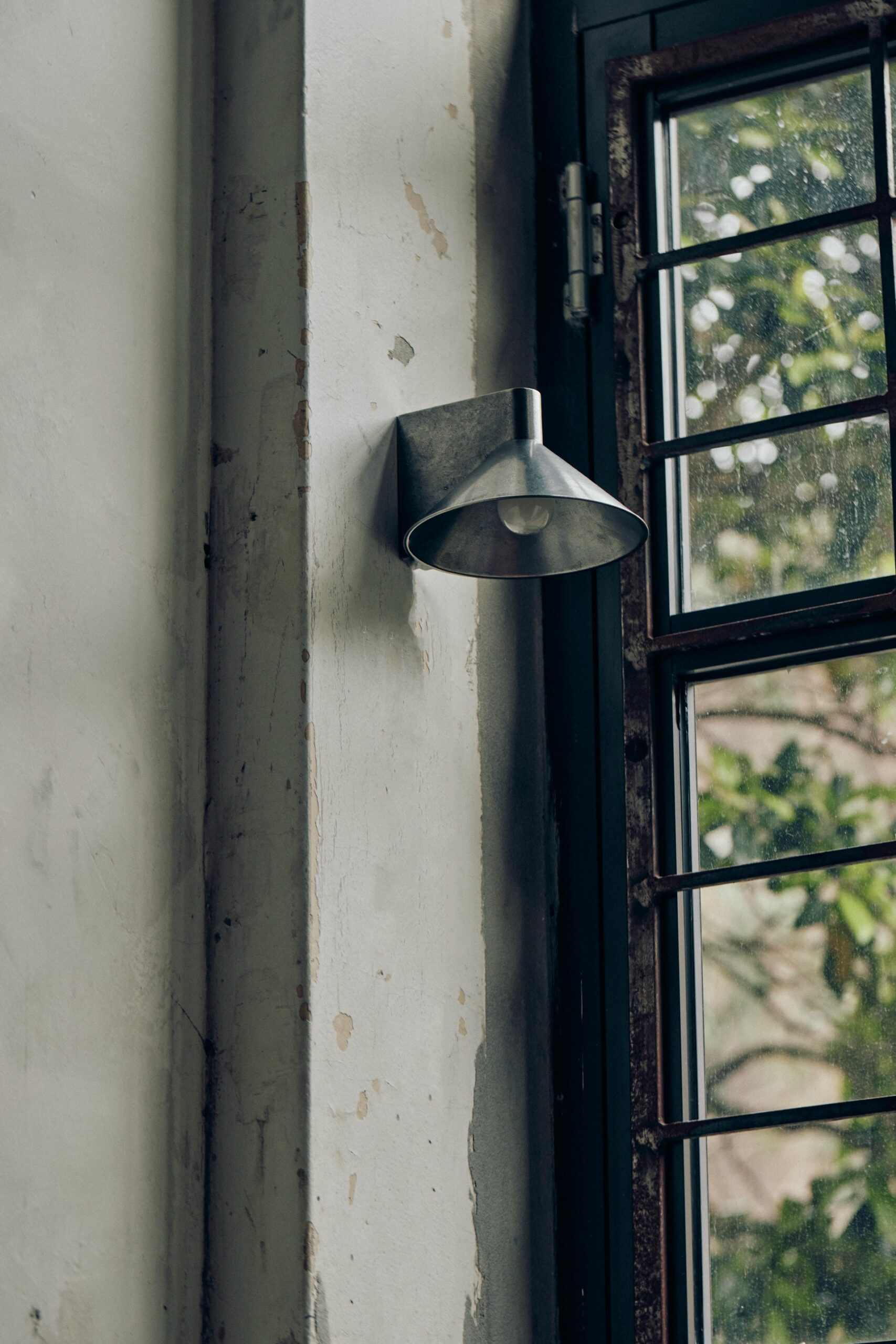 Stainless Steel Conical Wall Light by Henry Wilson 2