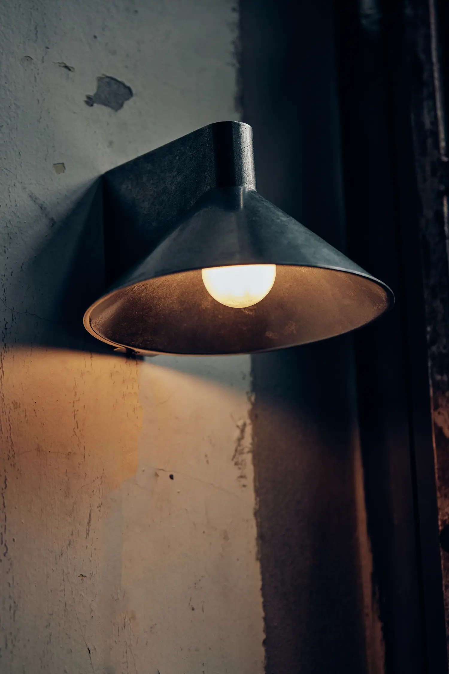 Stainless Steel Conical Wall Light by Henry Wilson 2