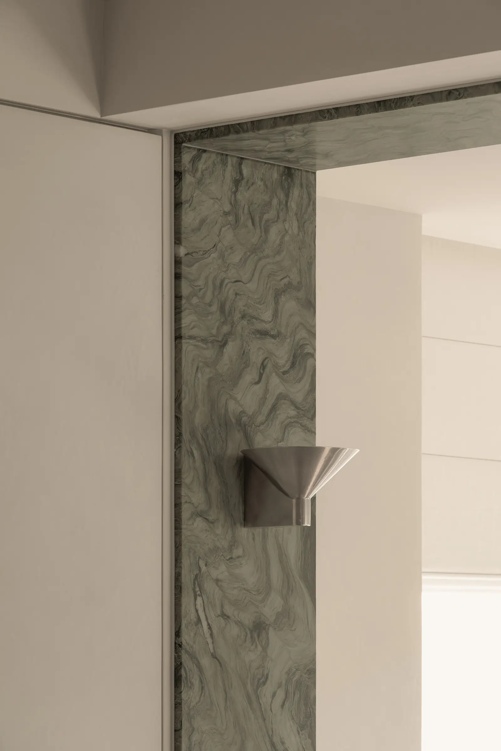 Stainless Steel Conical Wall Light by Henry Wilson 3