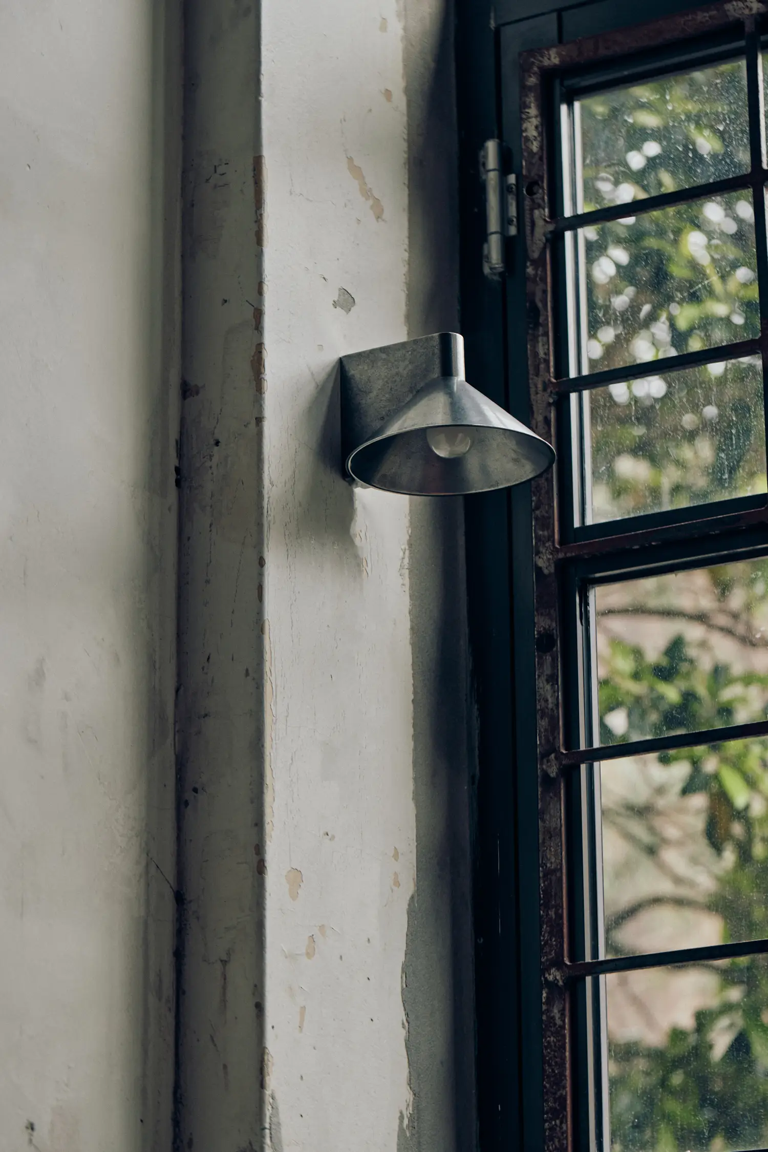 Stainless Steel Conical Wall Light by Henry Wilson 4