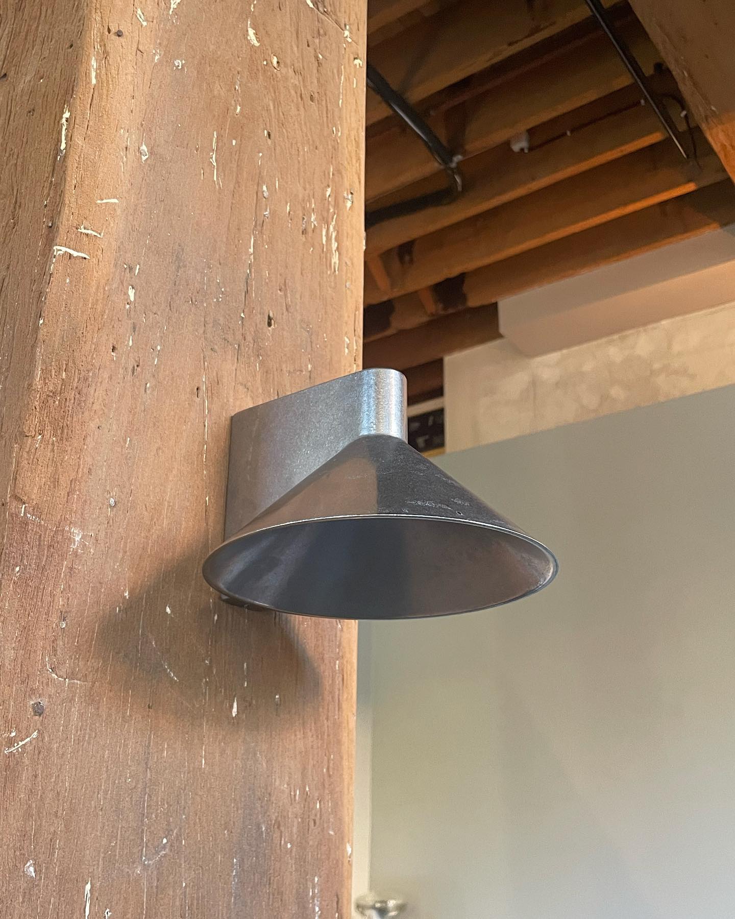 Stainless Steel Conical Wall Light by Henry Wilson 5