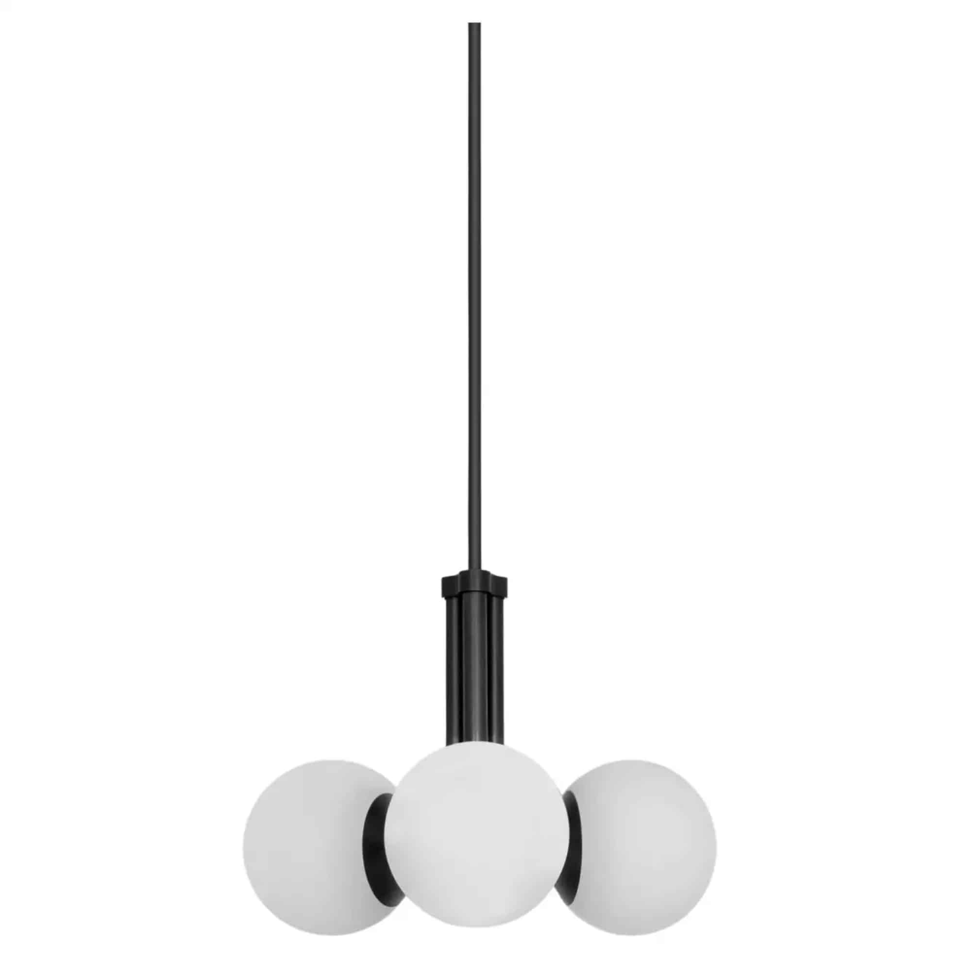 Tubular SM Black Pendant Light 3 by Schwung 1