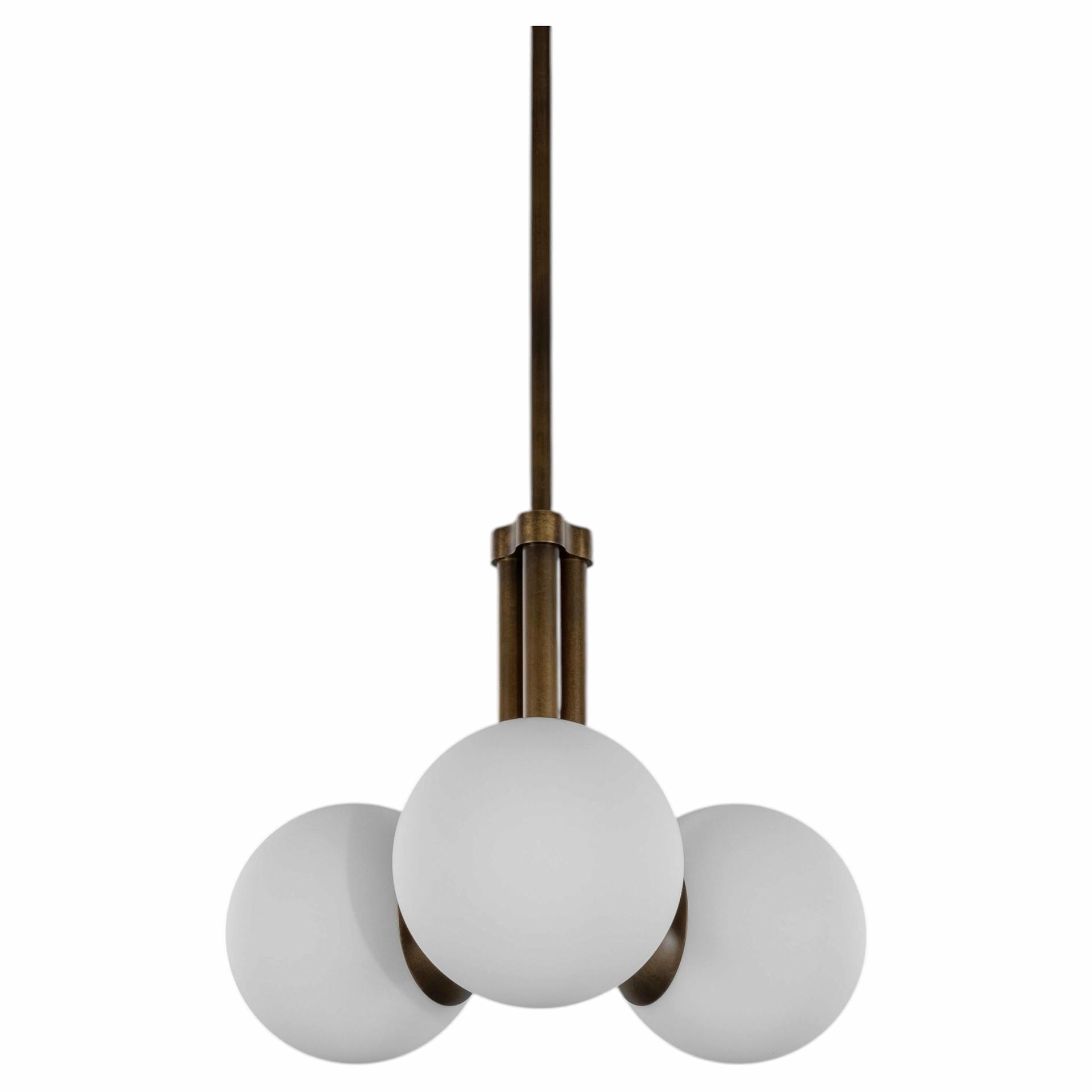 Tubular SM Brass Pendant Light 3 by Schwung 1