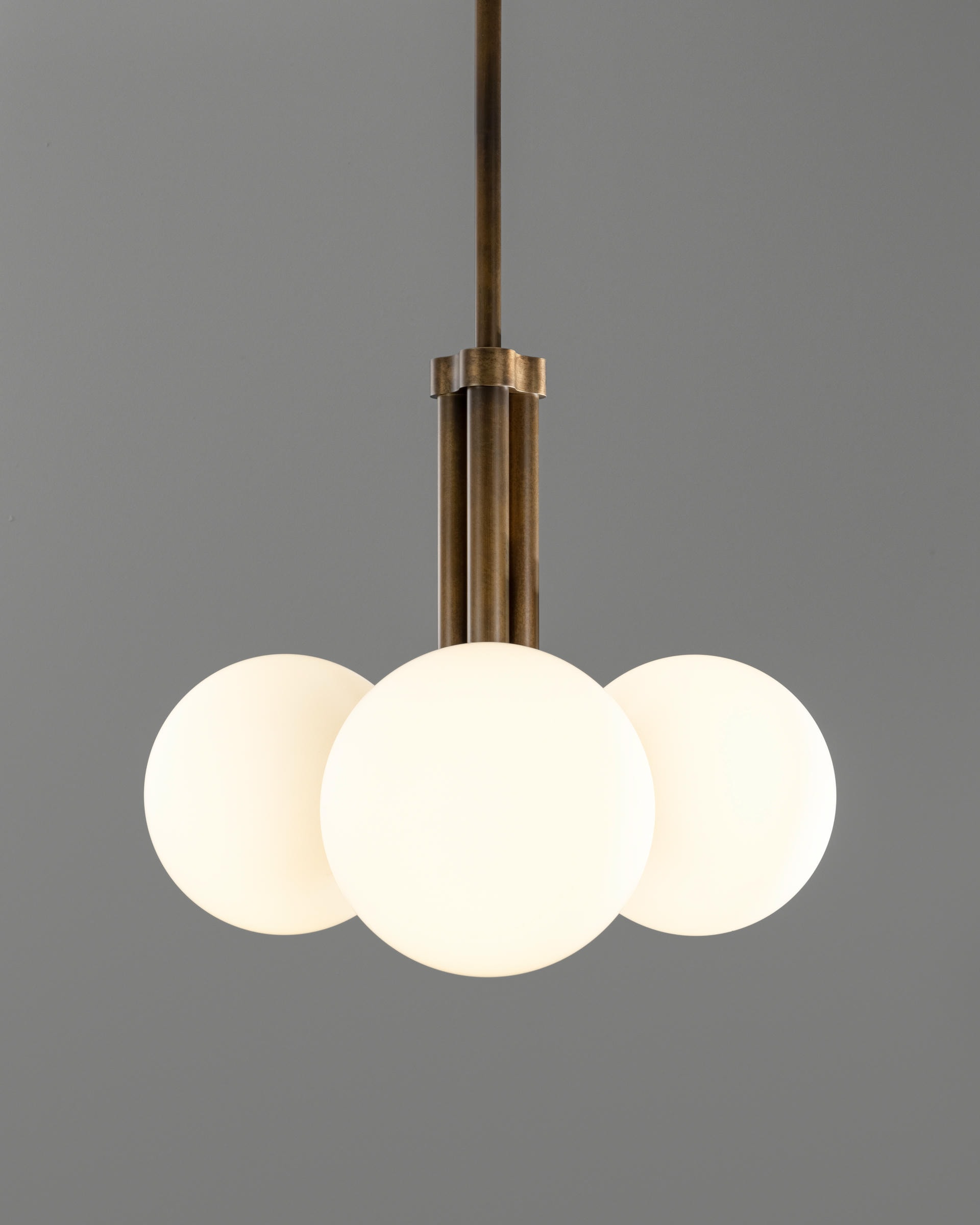 Tubular SM Brass Pendant Light 3 by Schwung 11