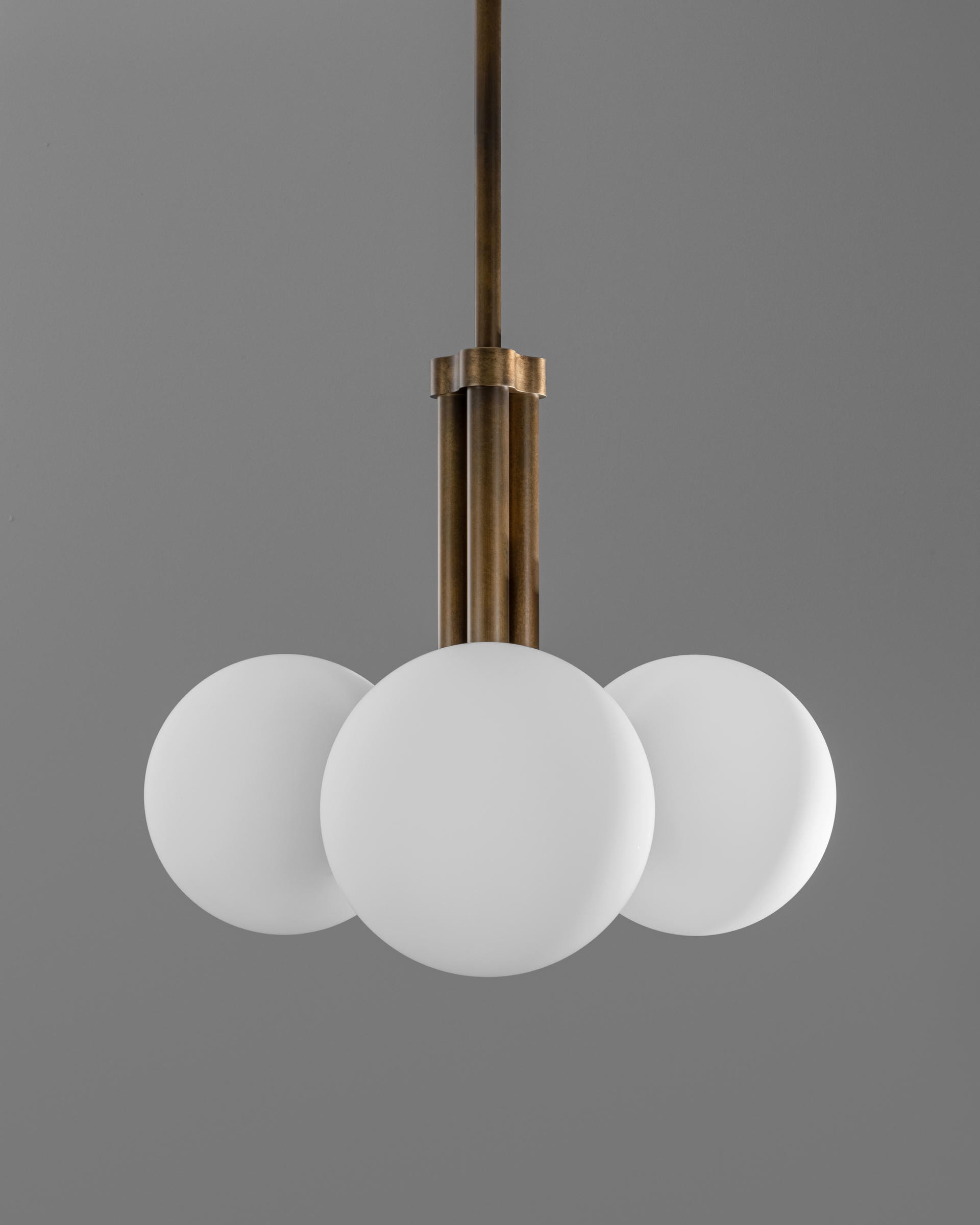 Tubular SM Brass Pendant Light 3 by Schwung 2