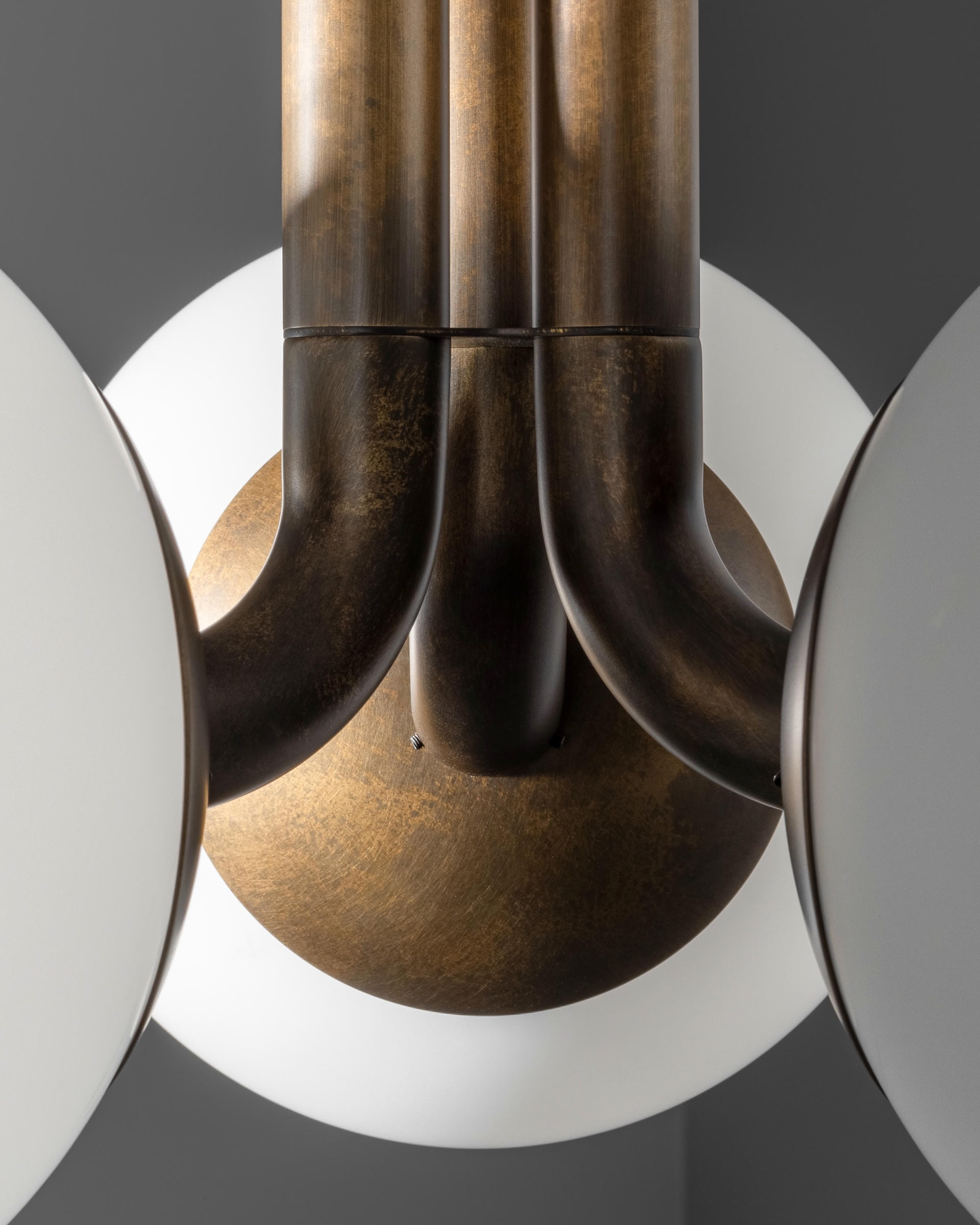 Tubular SM Brass Pendant Light 3 by Schwung 3
