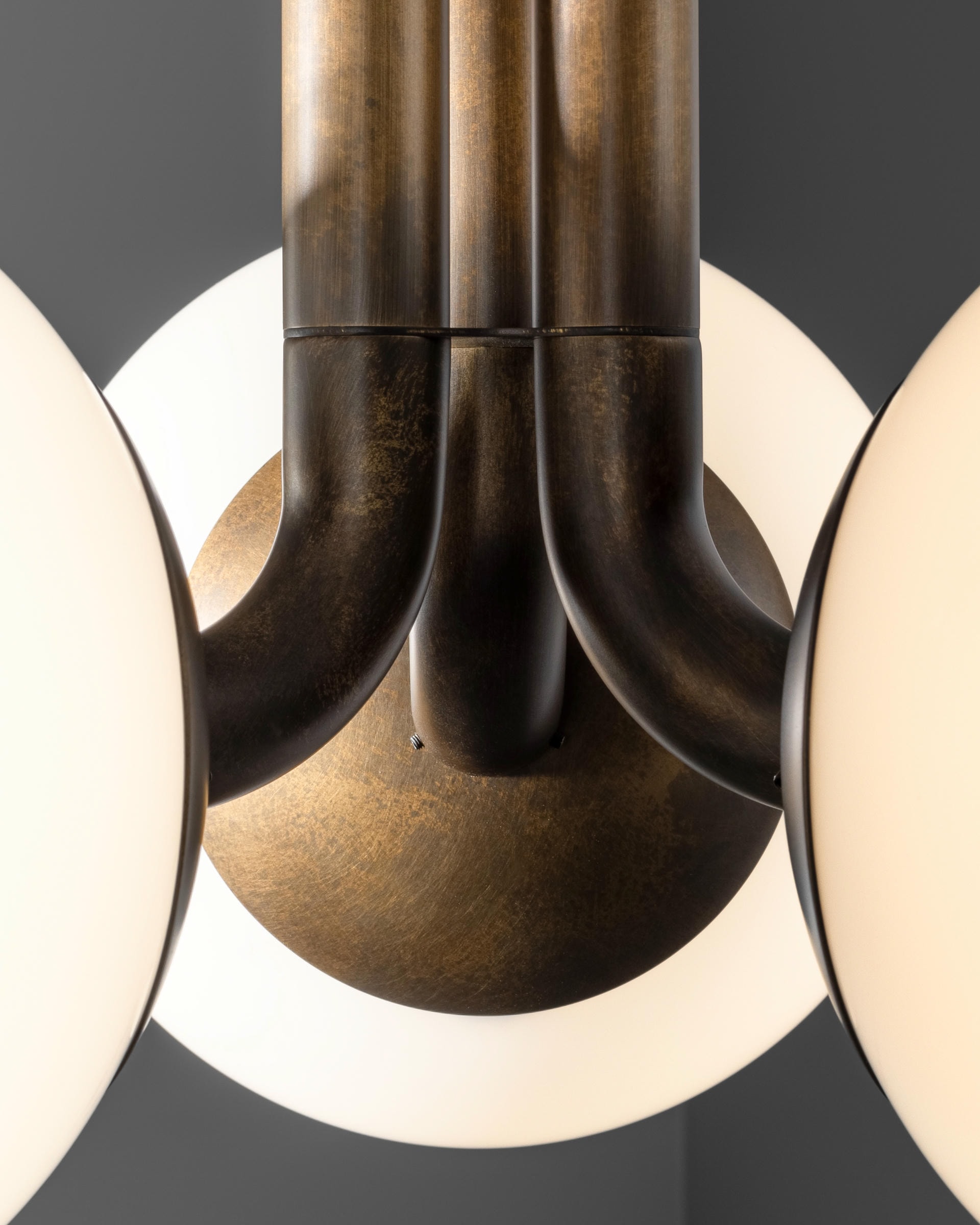 Tubular SM Brass Pendant Light 3 by Schwung 4