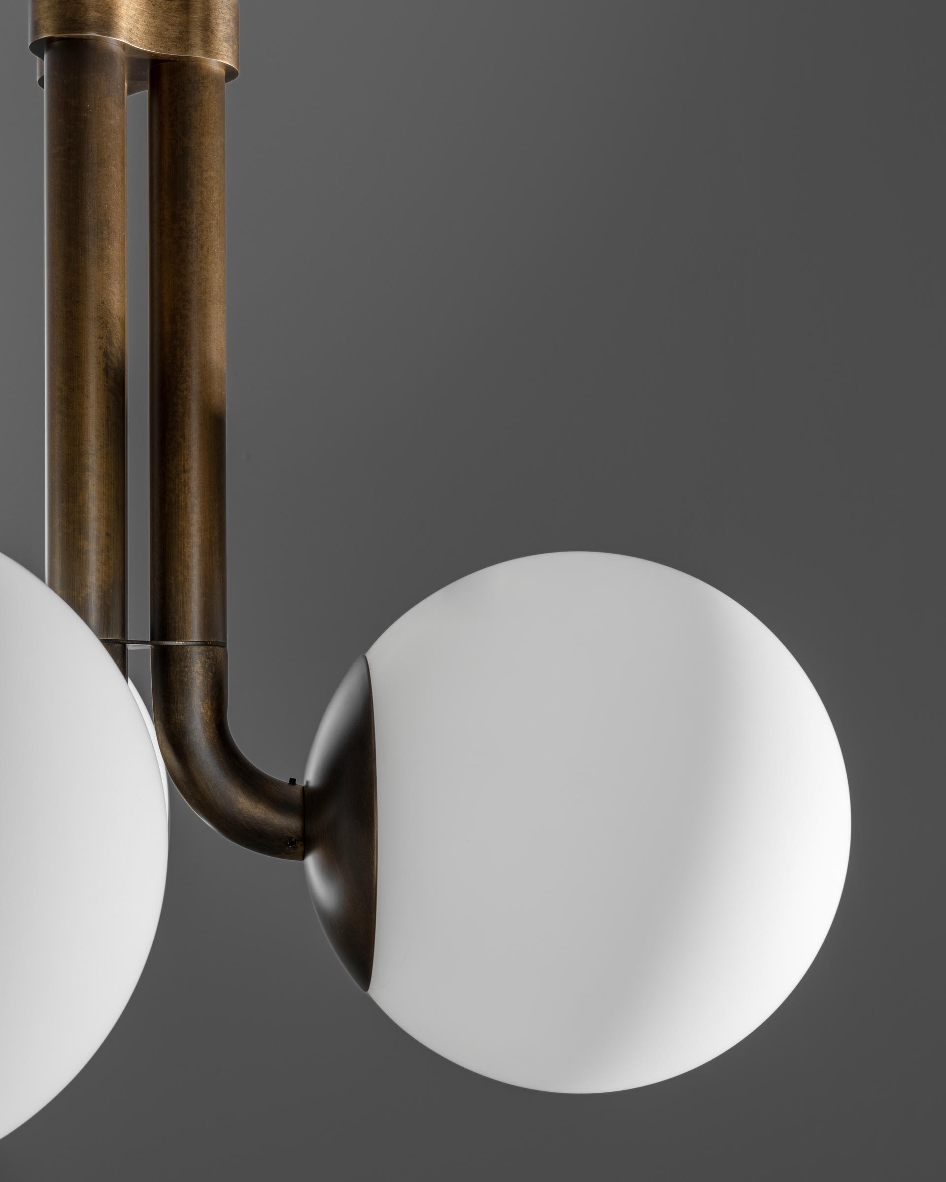 Tubular SM Brass Pendant Light 3 by Schwung 5