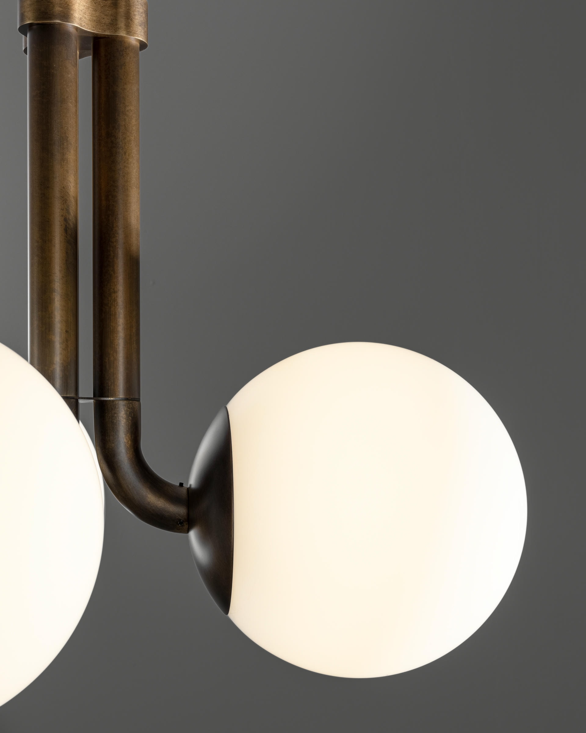 Tubular SM Brass Pendant Light 3 by Schwung 6