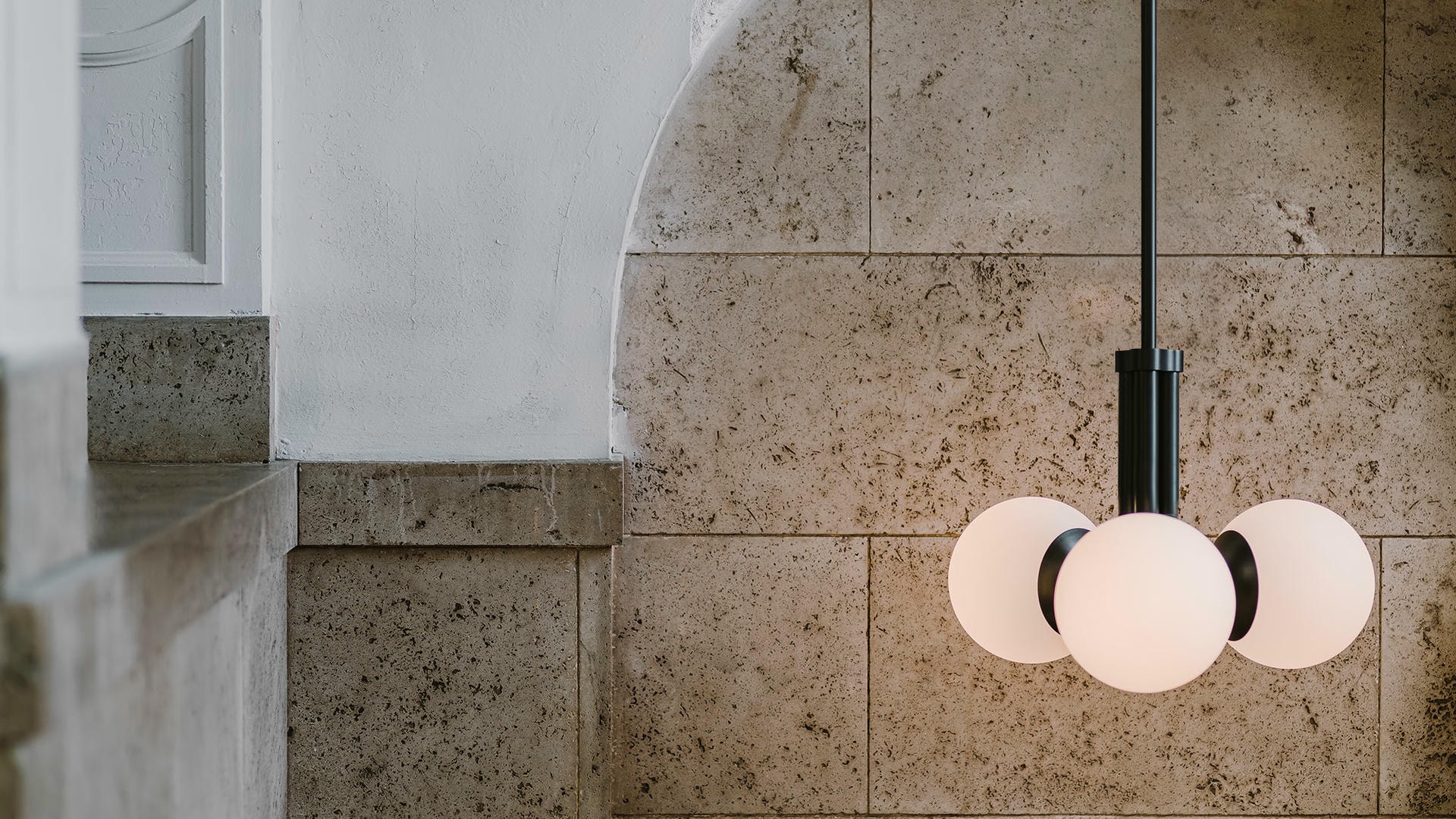 Tubular SM Brass Pendant Light 3 by Schwung 9