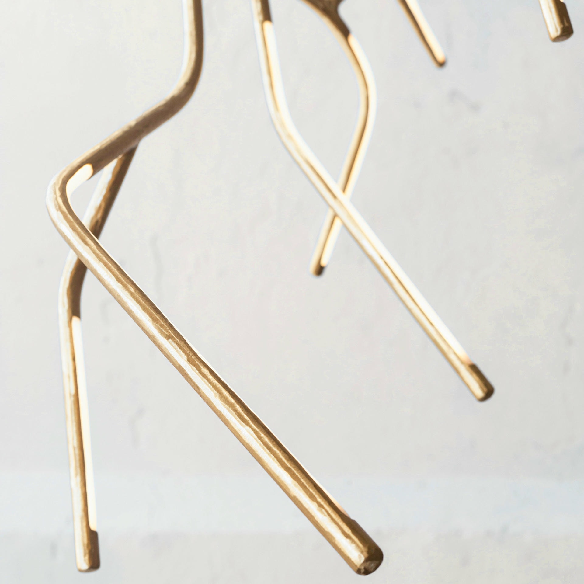 Unique Phenomenal Branch Like Sculptural Brass Chandelier by Morghen Studio 4