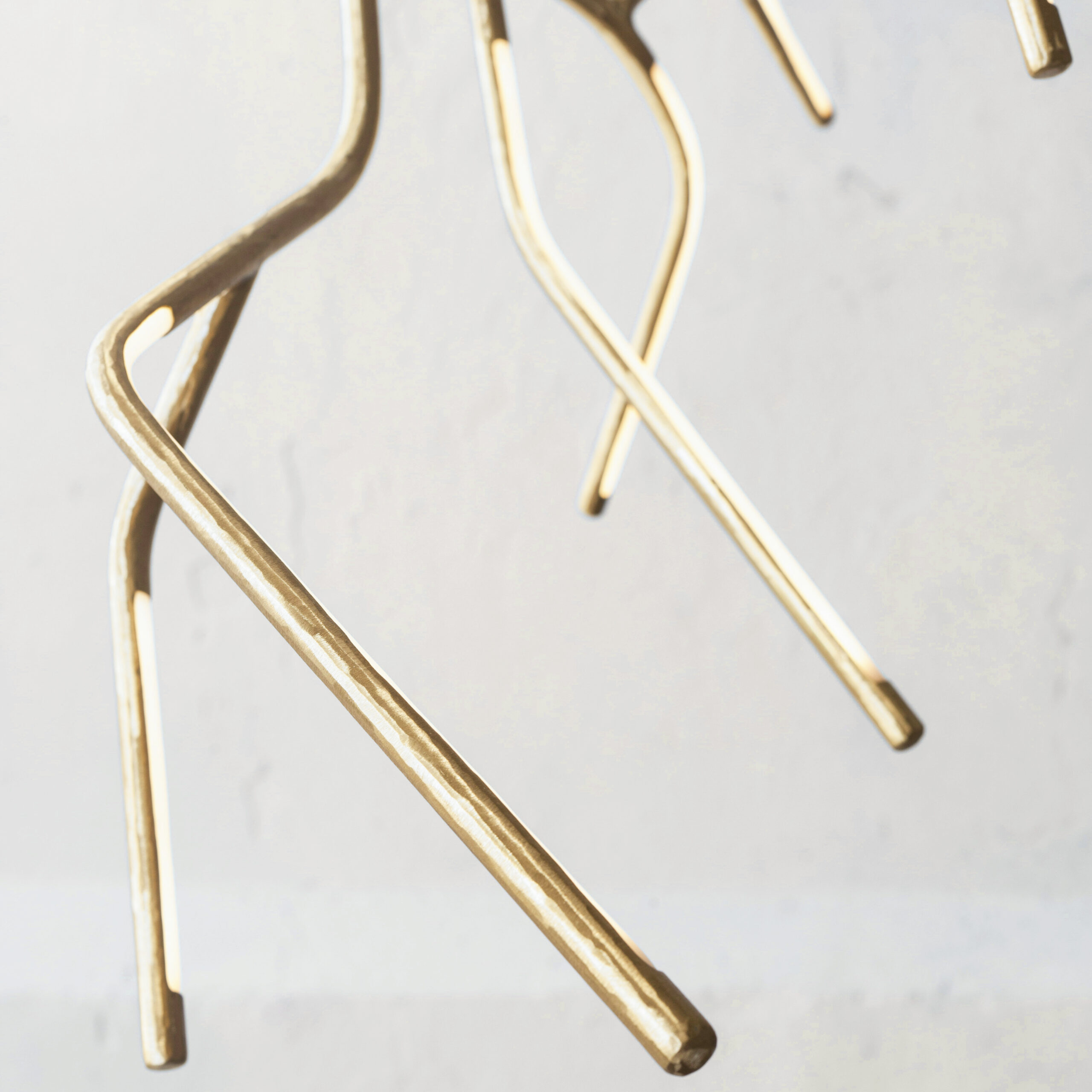 Unique Phenomenal Branch Like Sculptural Brass Chandelier by Morghen Studio 4