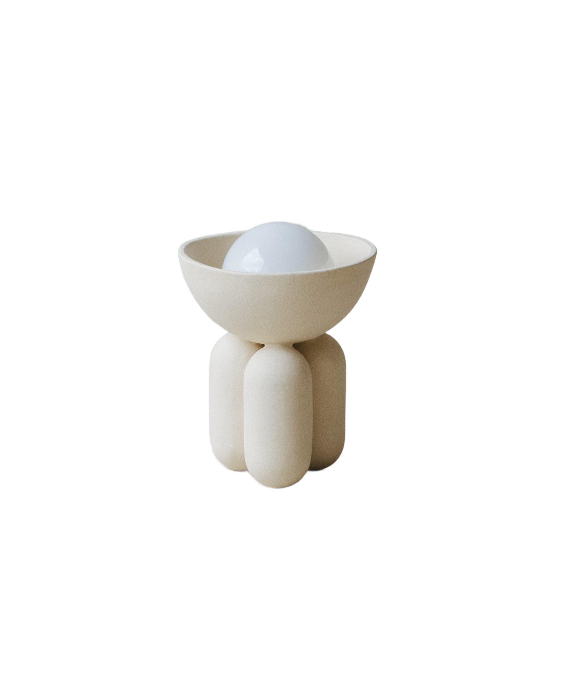 Almond Small Moor Half Sphere Lamp by Lisa Allegra 1