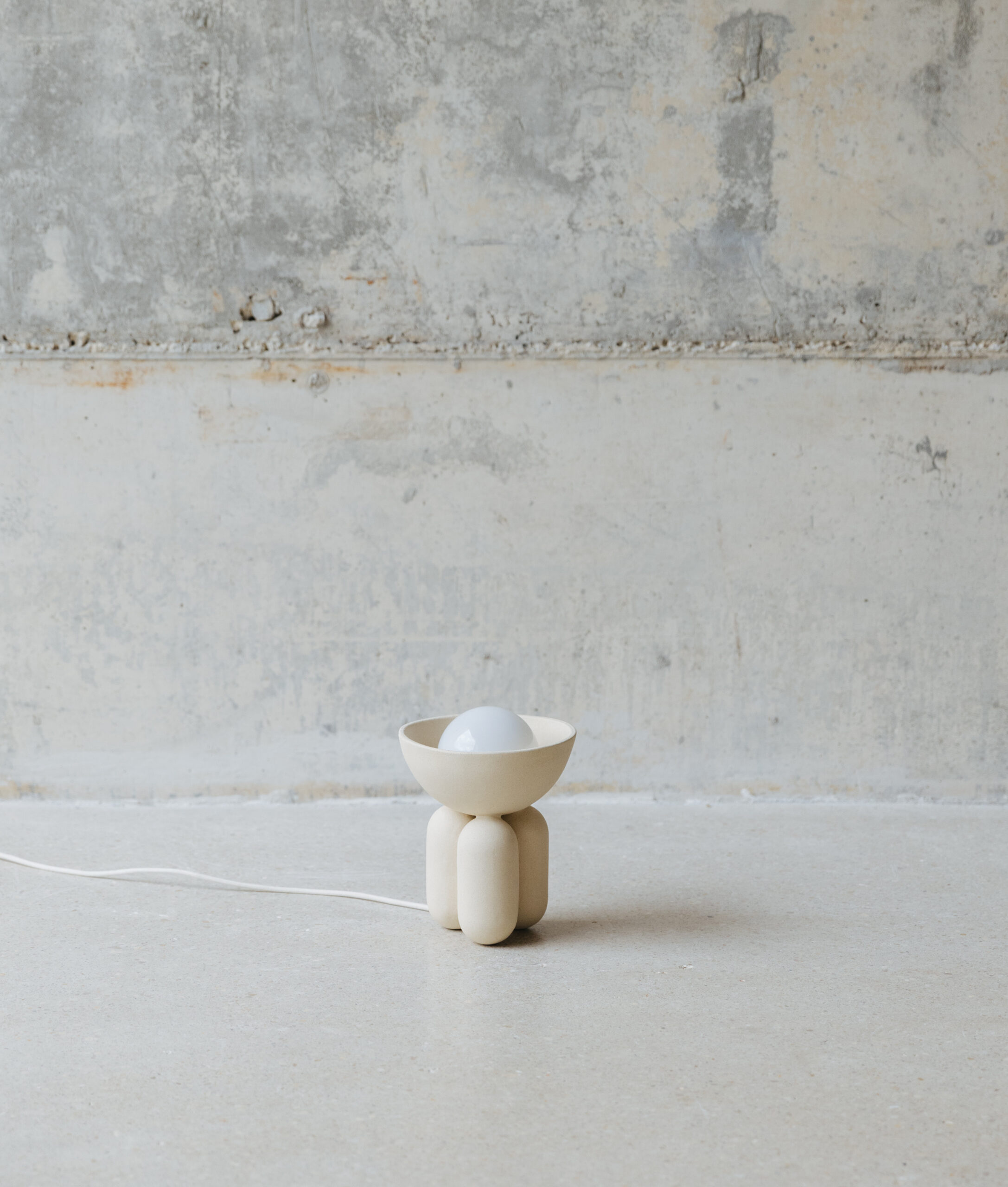 Almond Small Moor Half Sphere Lamp by Lisa Allegra 3