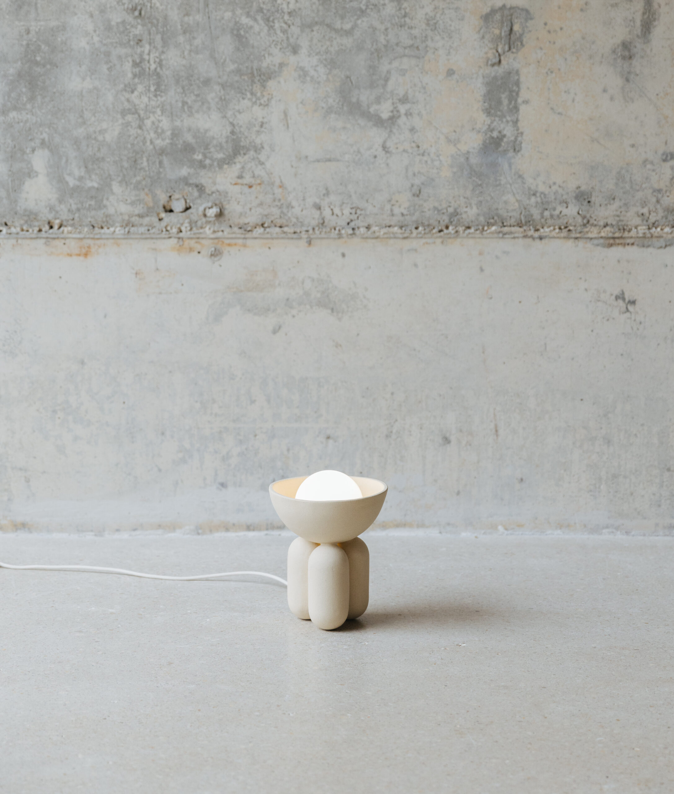 Almond Small Moor Half Sphere Lamp by Lisa Allegra 4