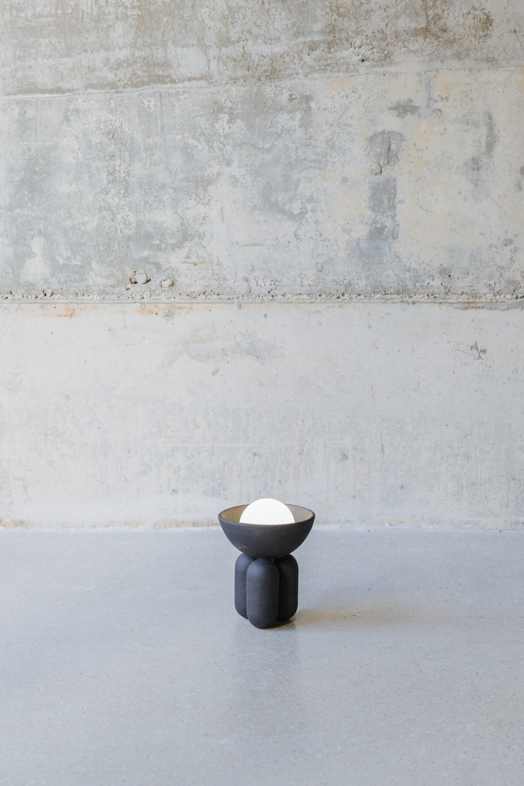 Almond Small Moor Half Sphere Lamp by Lisa Allegra 5