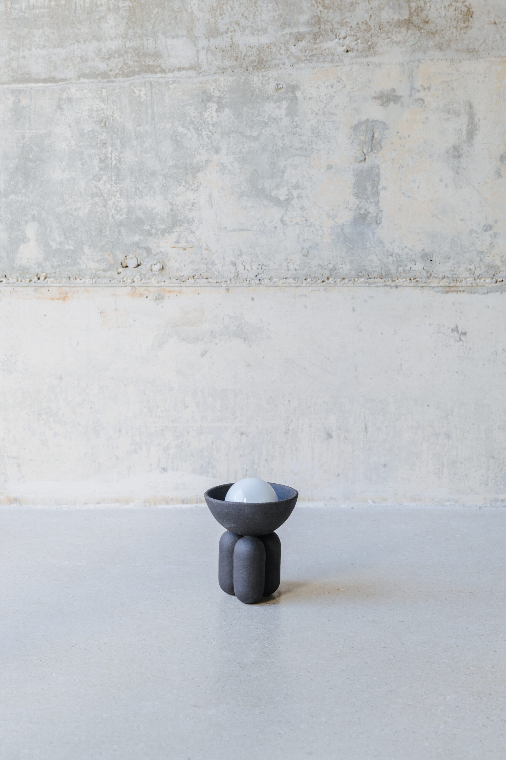 Almond Small Moor Half Sphere Lamp by Lisa Allegra 6