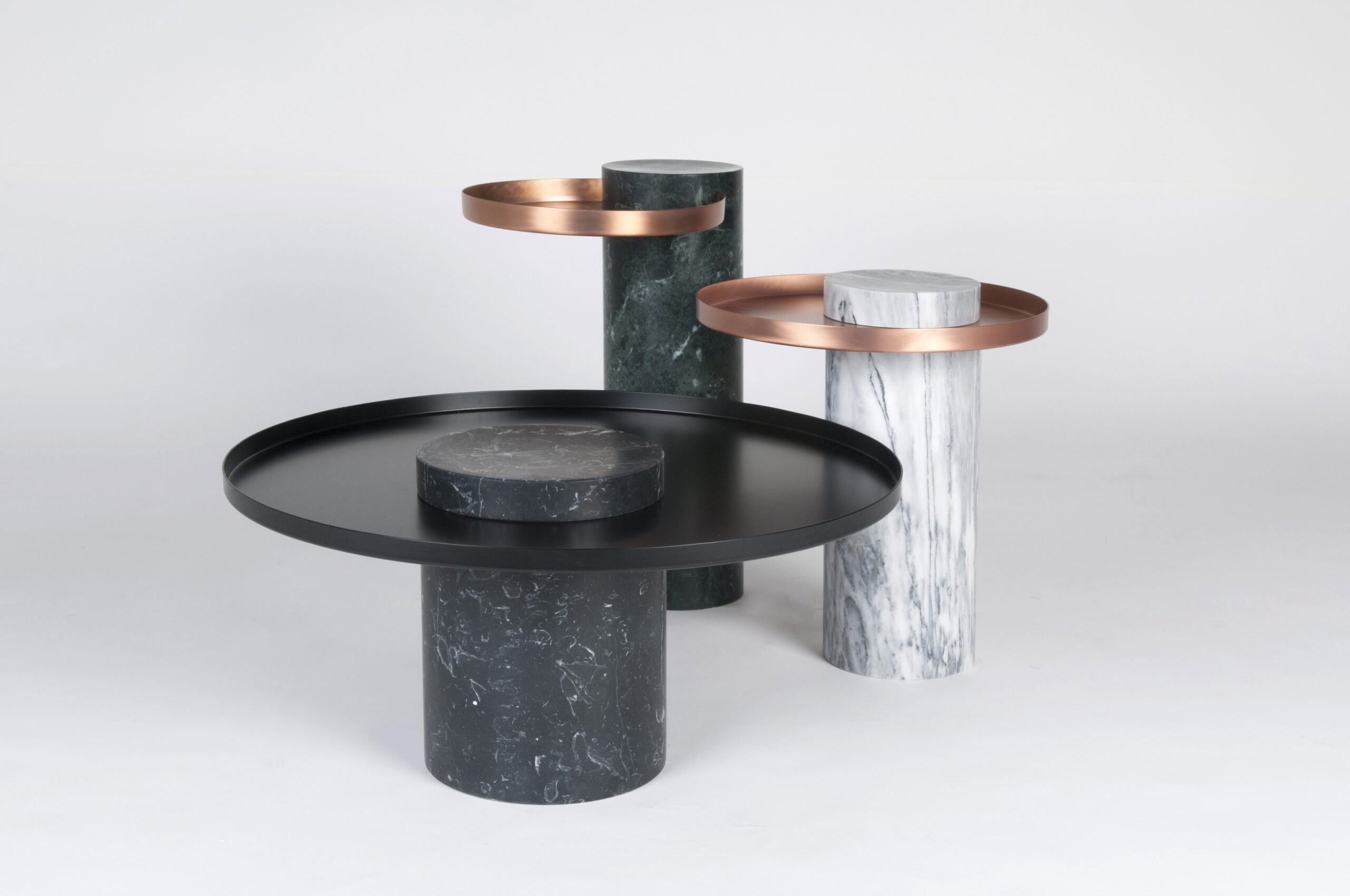Contemporary Low Travertine Pedestal Table, Sebastian Herkner 4