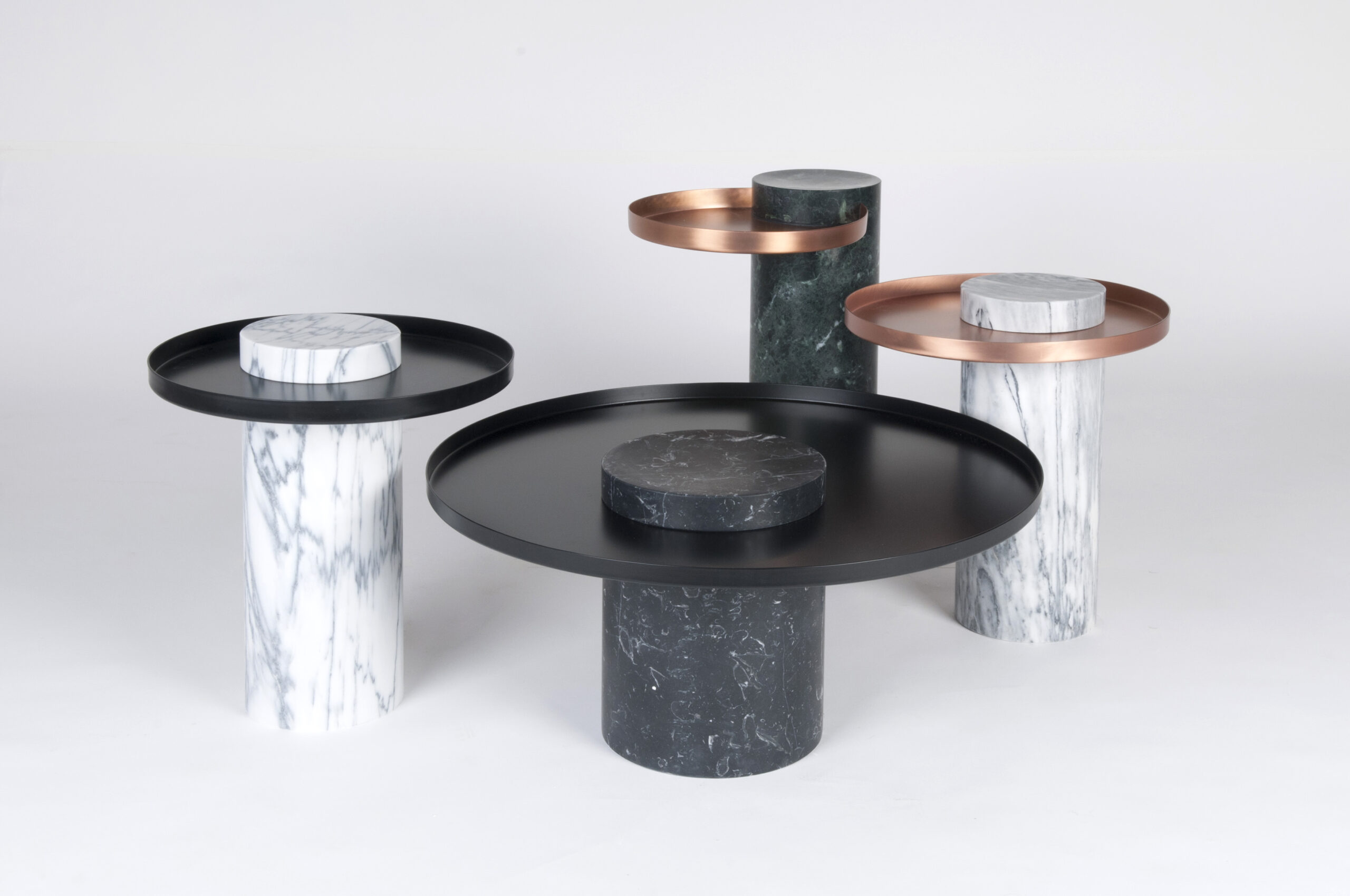 Contemporary Low Travertine Pedestal Table, Sebastian Herkner 5