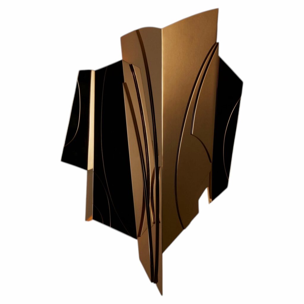 Cross Bitume Wall Lamp by Jennifer Midoz 1