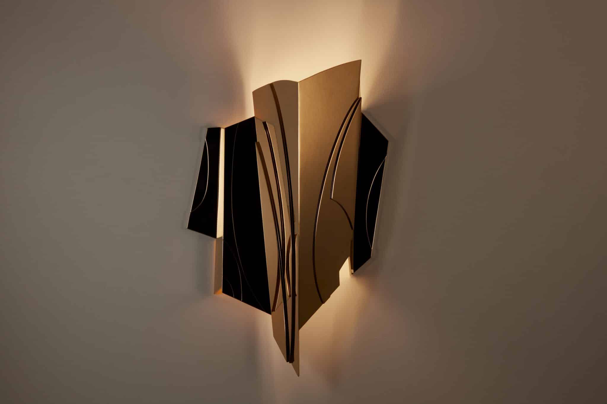 Cross Bitume Wall Lamp by Jennifer Midoz 1