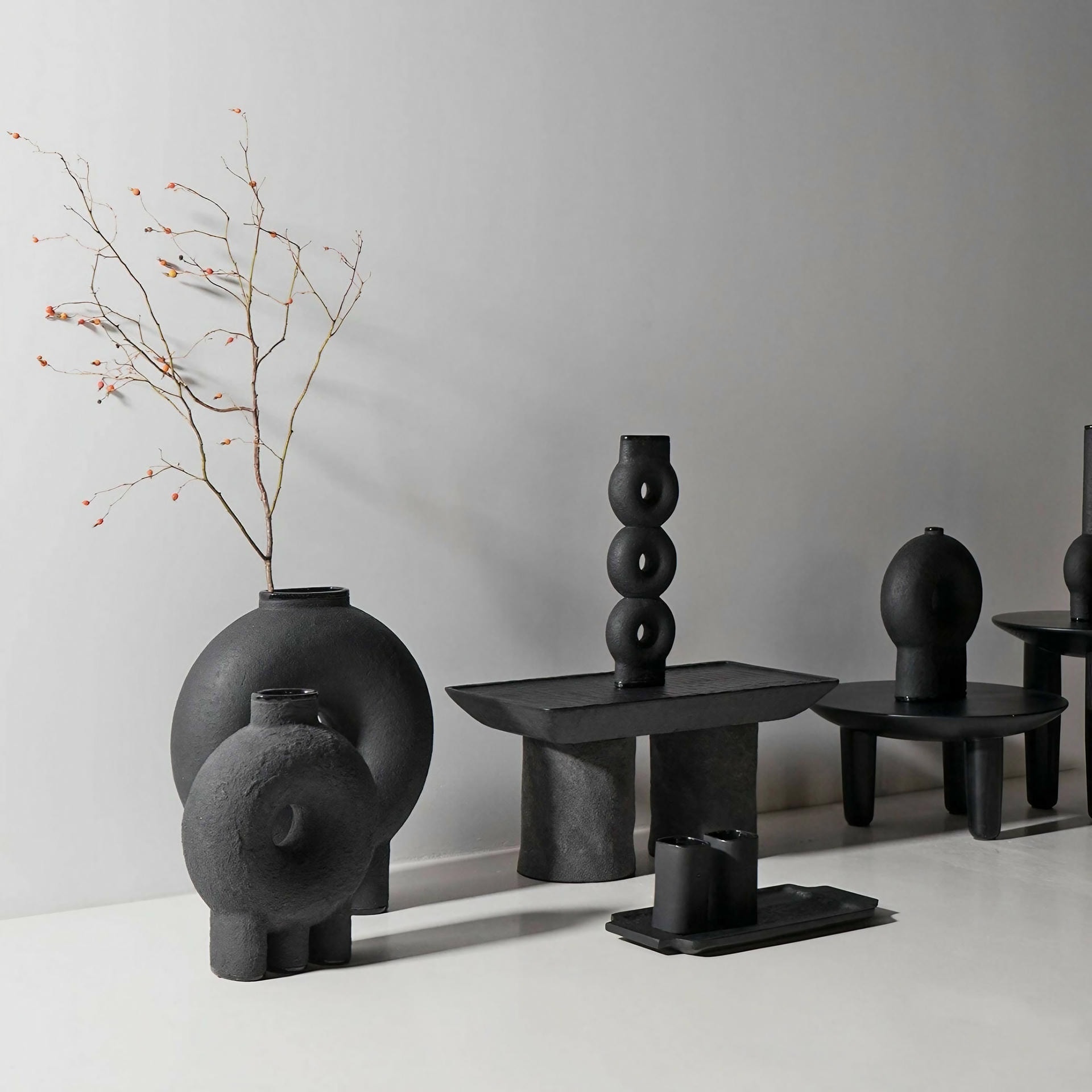 Long Neck Ceramic Vase by Faina 12