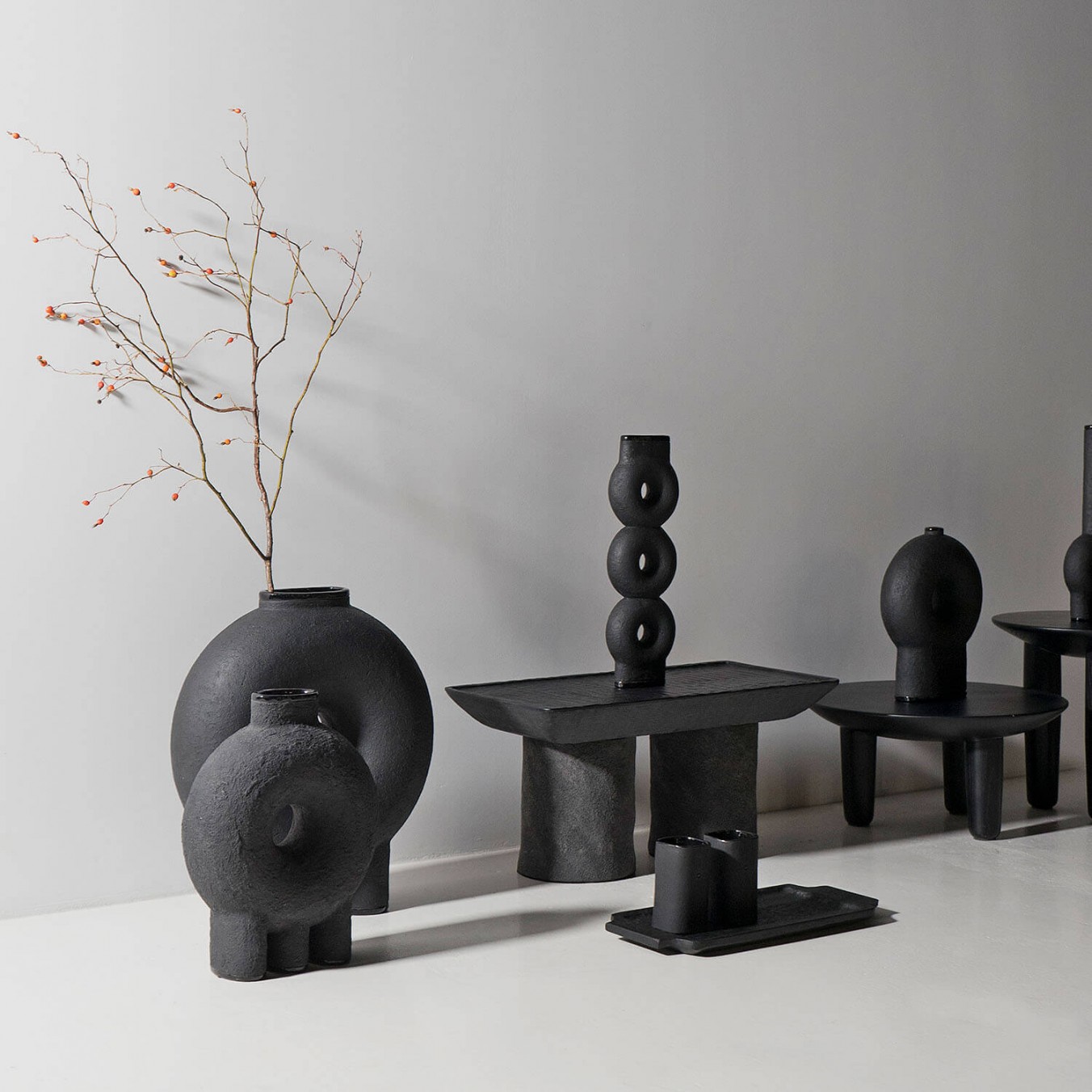 Long Neck Ceramic Vase by Faina 12
