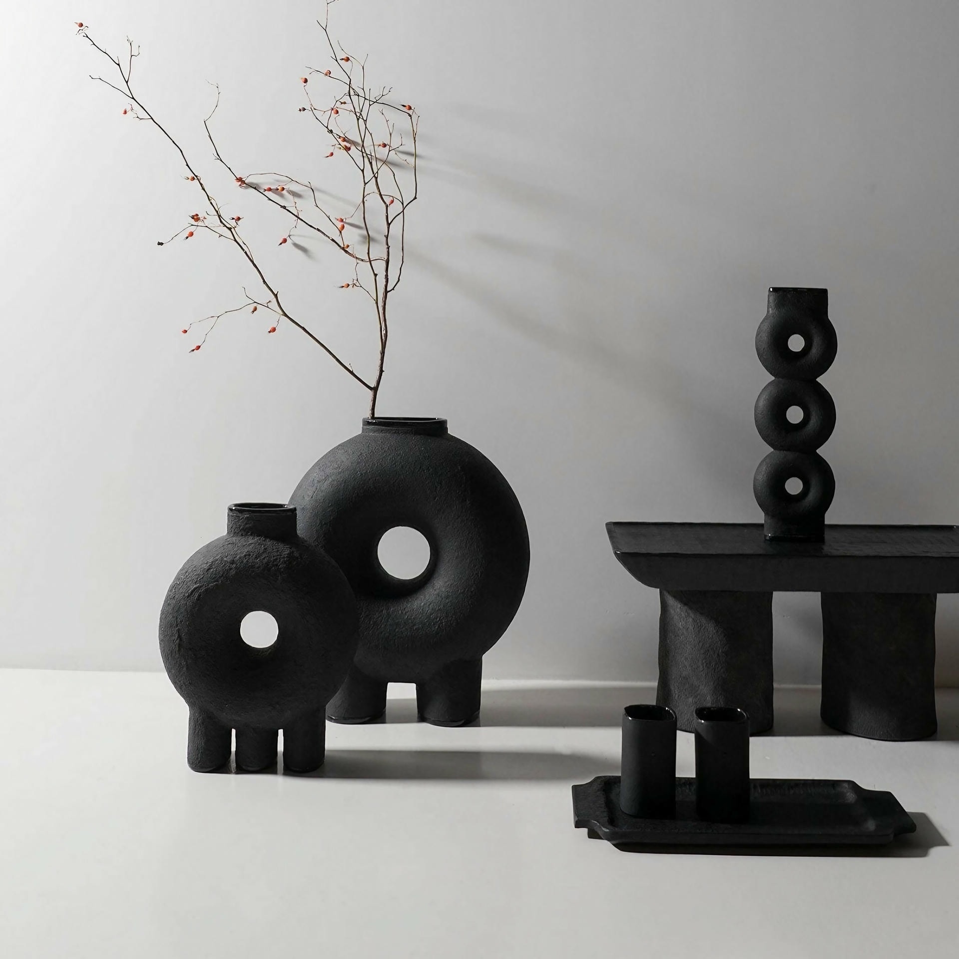 Long Neck Ceramic Vase by Faina 13
