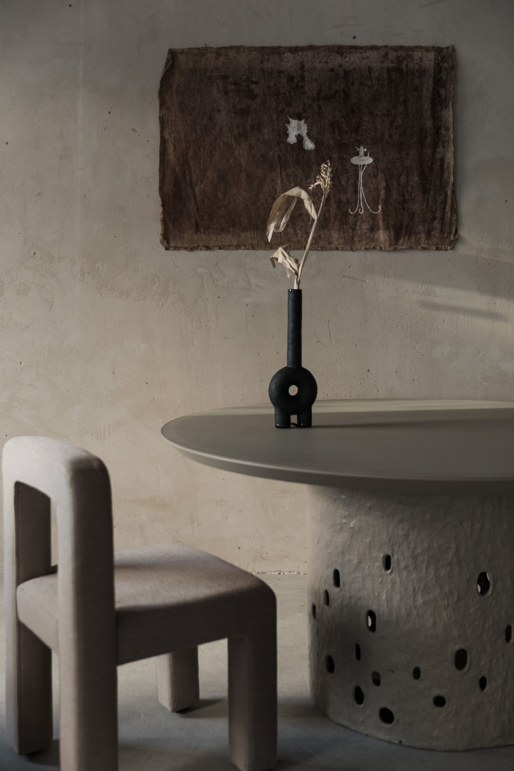 Long Neck Ceramic Vase by Faina 6