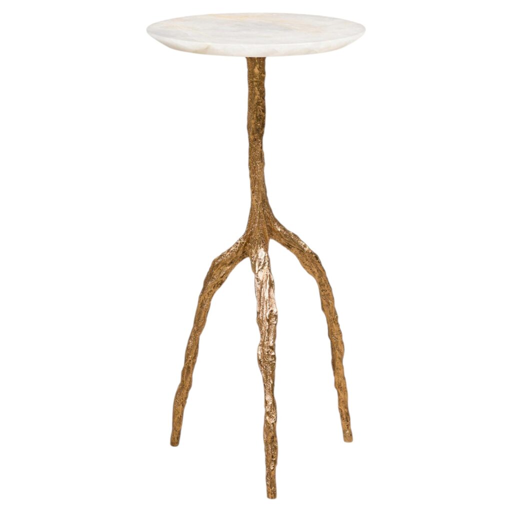 Mariae Drink Table with Onyx Top by Fakasaka Design 1