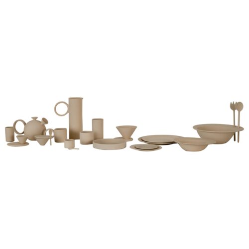 Set of 24 Euclid Tableware Pieces by Eter Design 1