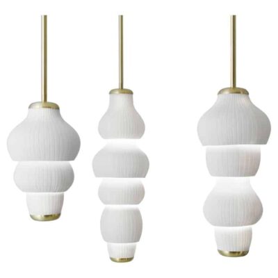 Set of 3 Glaïeul Pendants Light by Jennifer Midoz