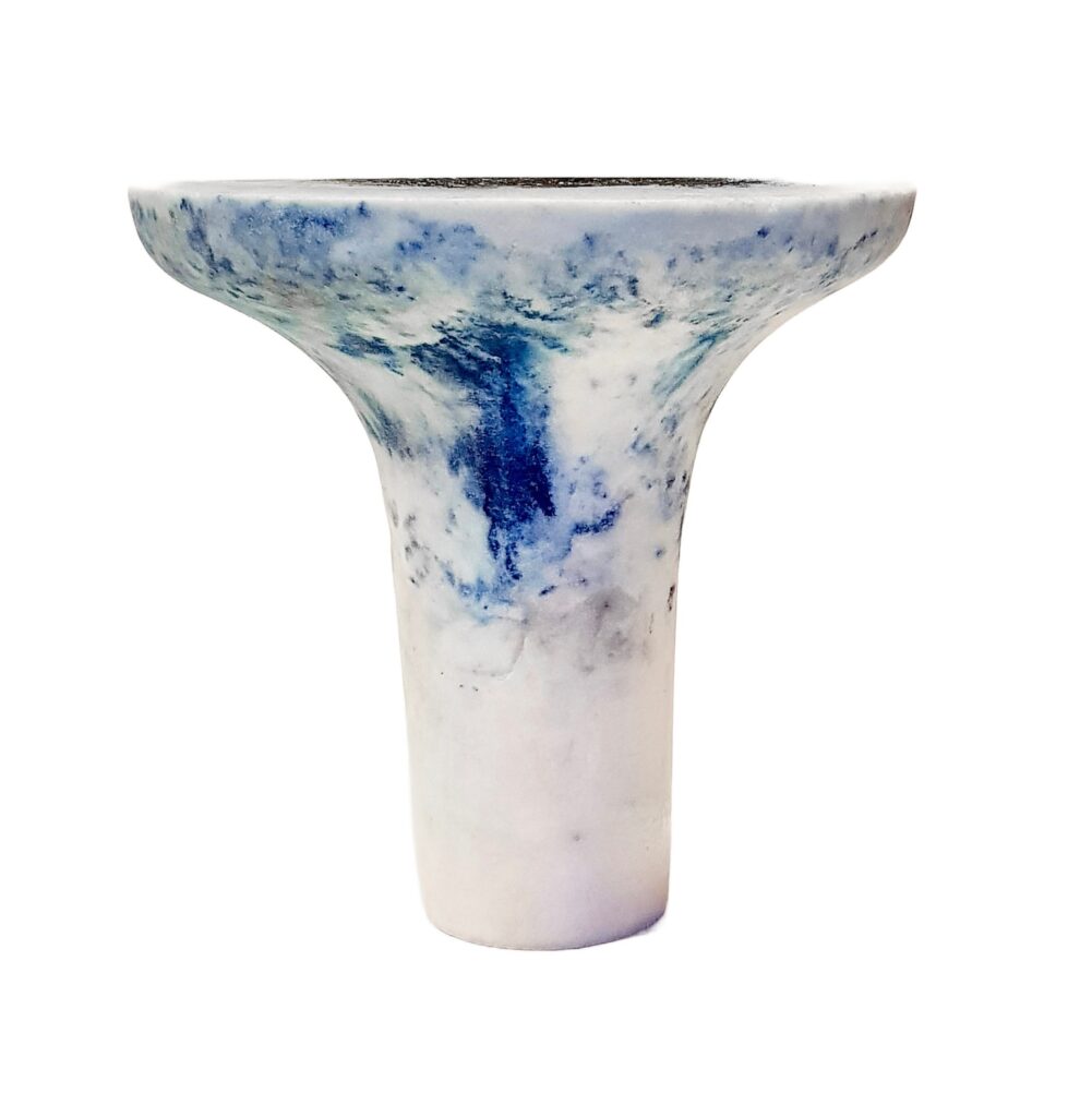 Unique Blue Marbled Salts Gueridon Roxane Lahidji 1