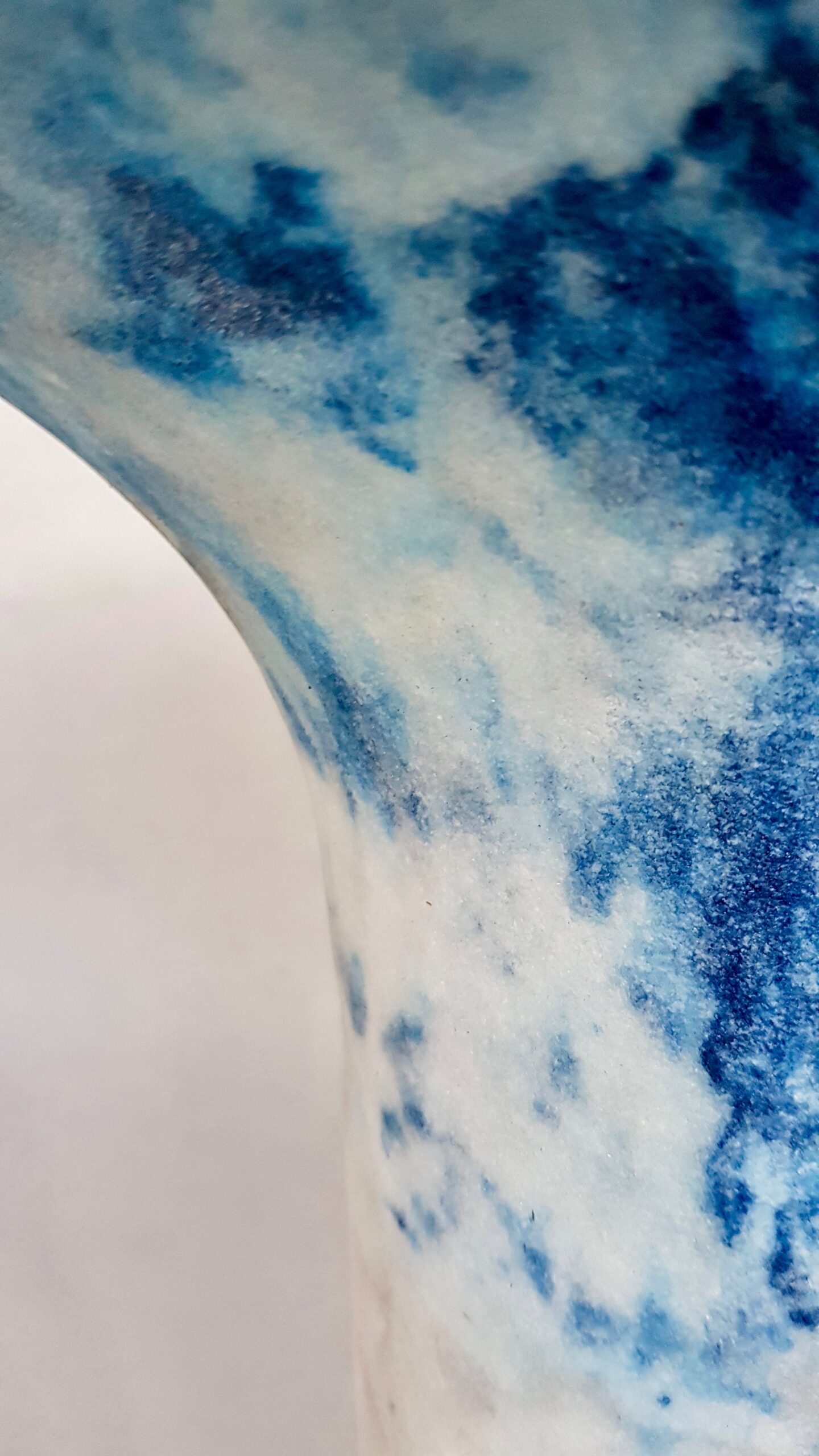 Unique Blue Marbled Salts Gueridon Roxane Lahidji 15