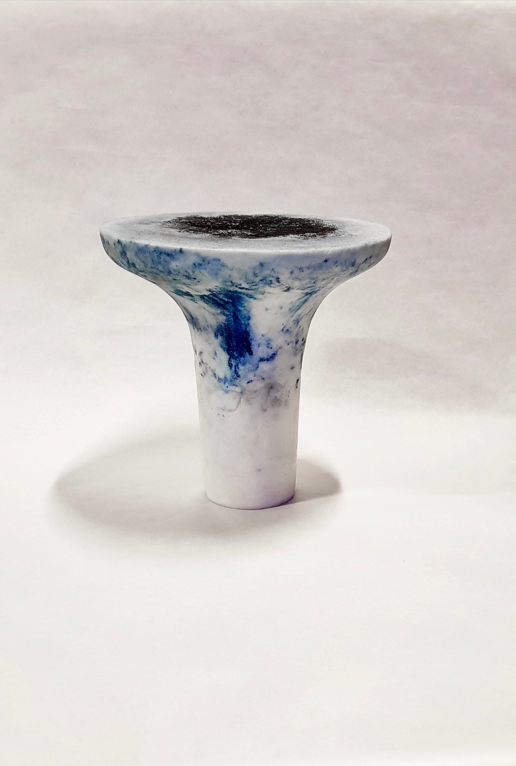 Unique Blue Marbled Salts Gueridon Roxane Lahidji 5