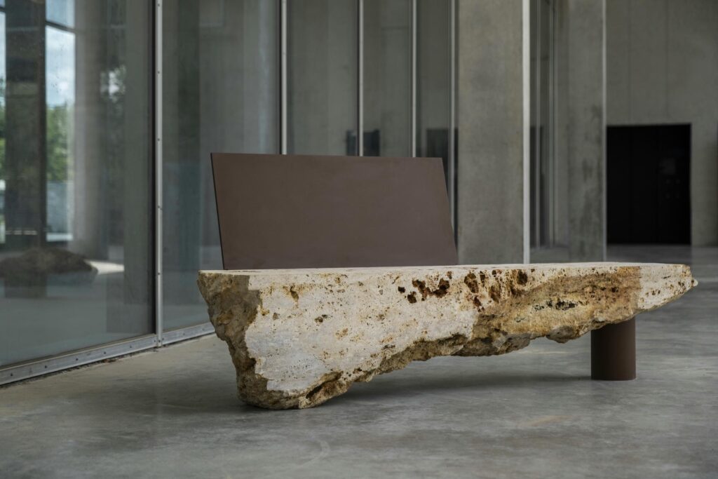 frederic saulou meuliere bench galerie philia 01