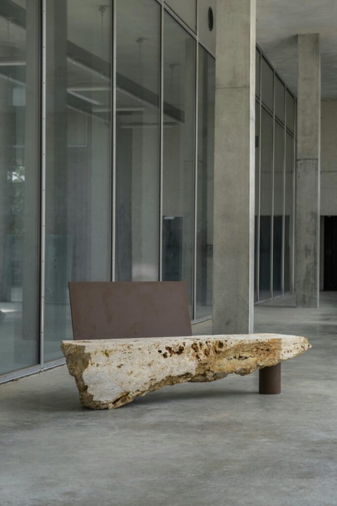 frederic saulou meuliere bench galerie philia 02