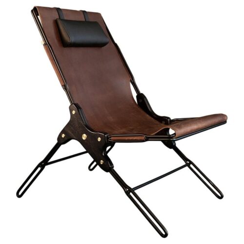 Brown lounge chair by Estudio Andean 1