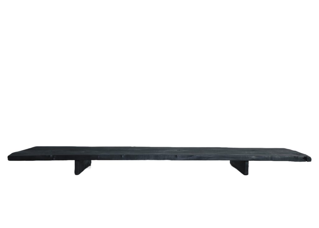 Burned Wood Coffee Table by Jesse Sanderson 1