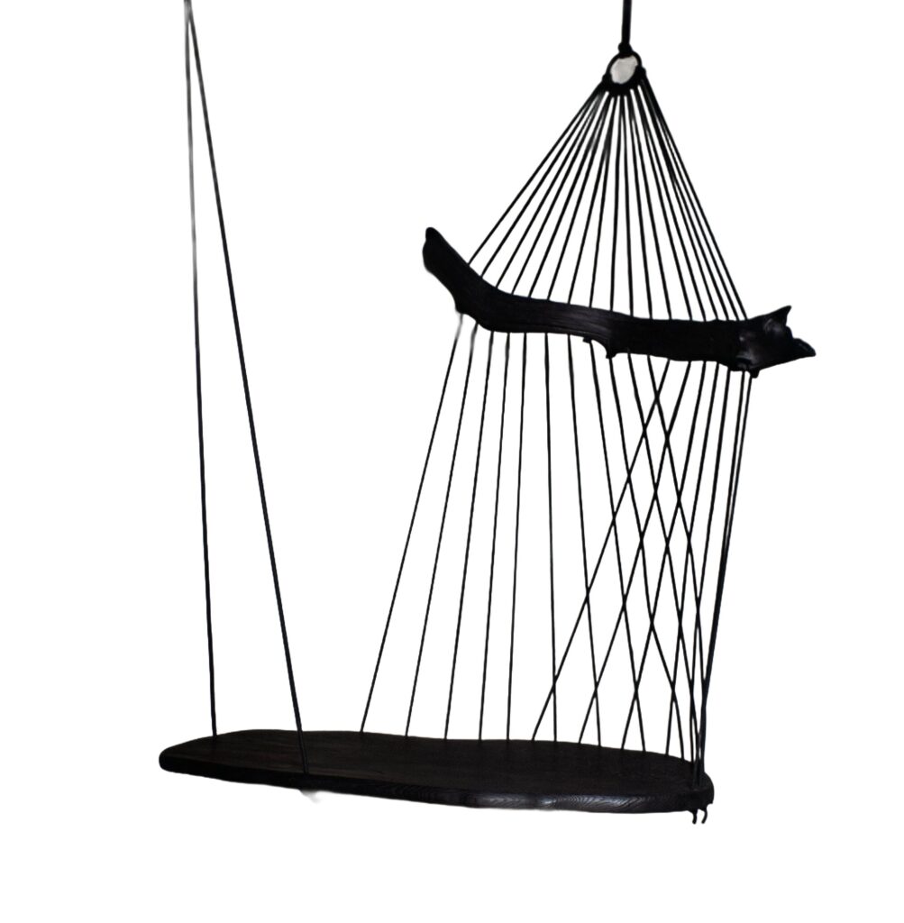 Burnt Sculpted Floating Divan by Chiel Kuijl 1